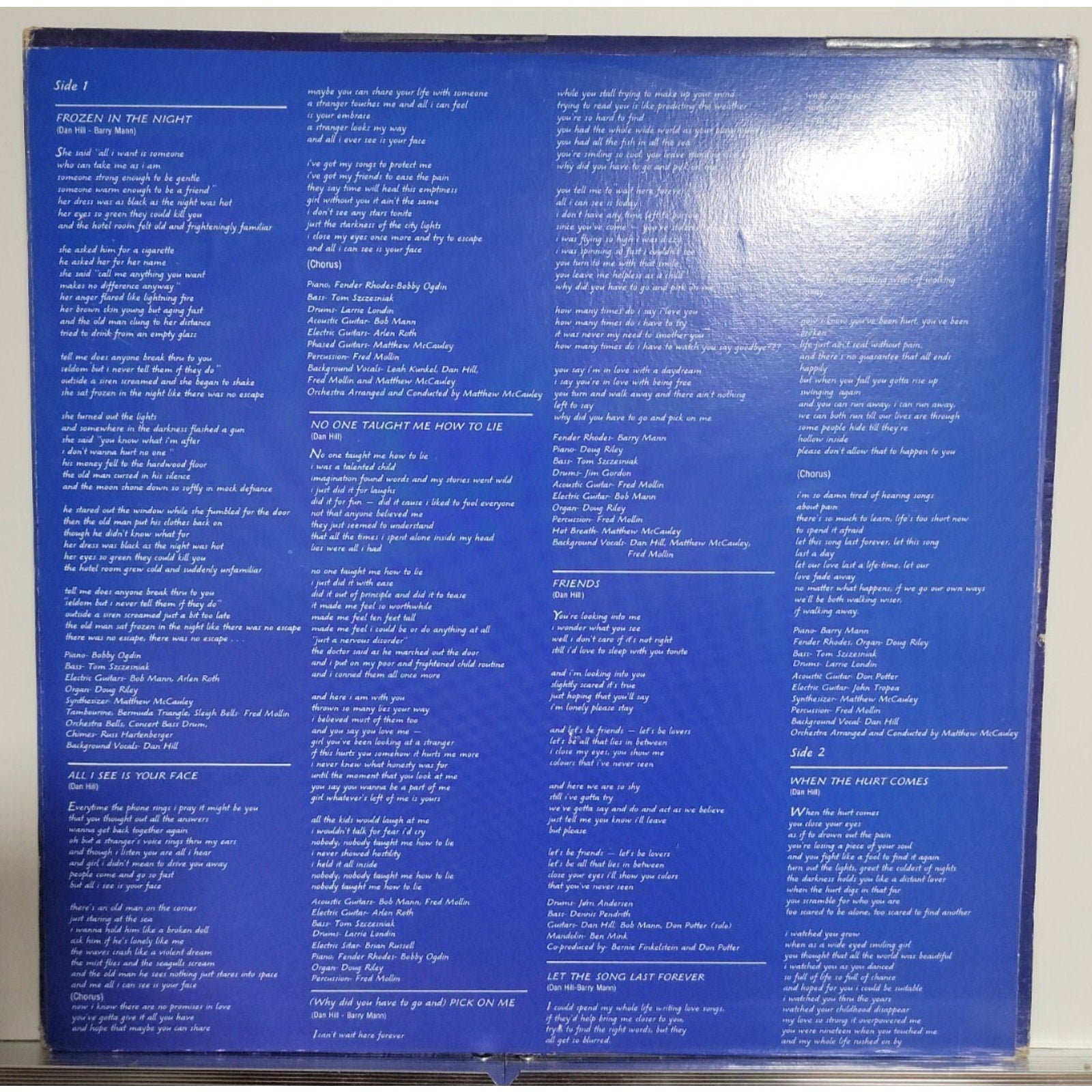 Dan Hill – Frozen In The Night (Vinyl)