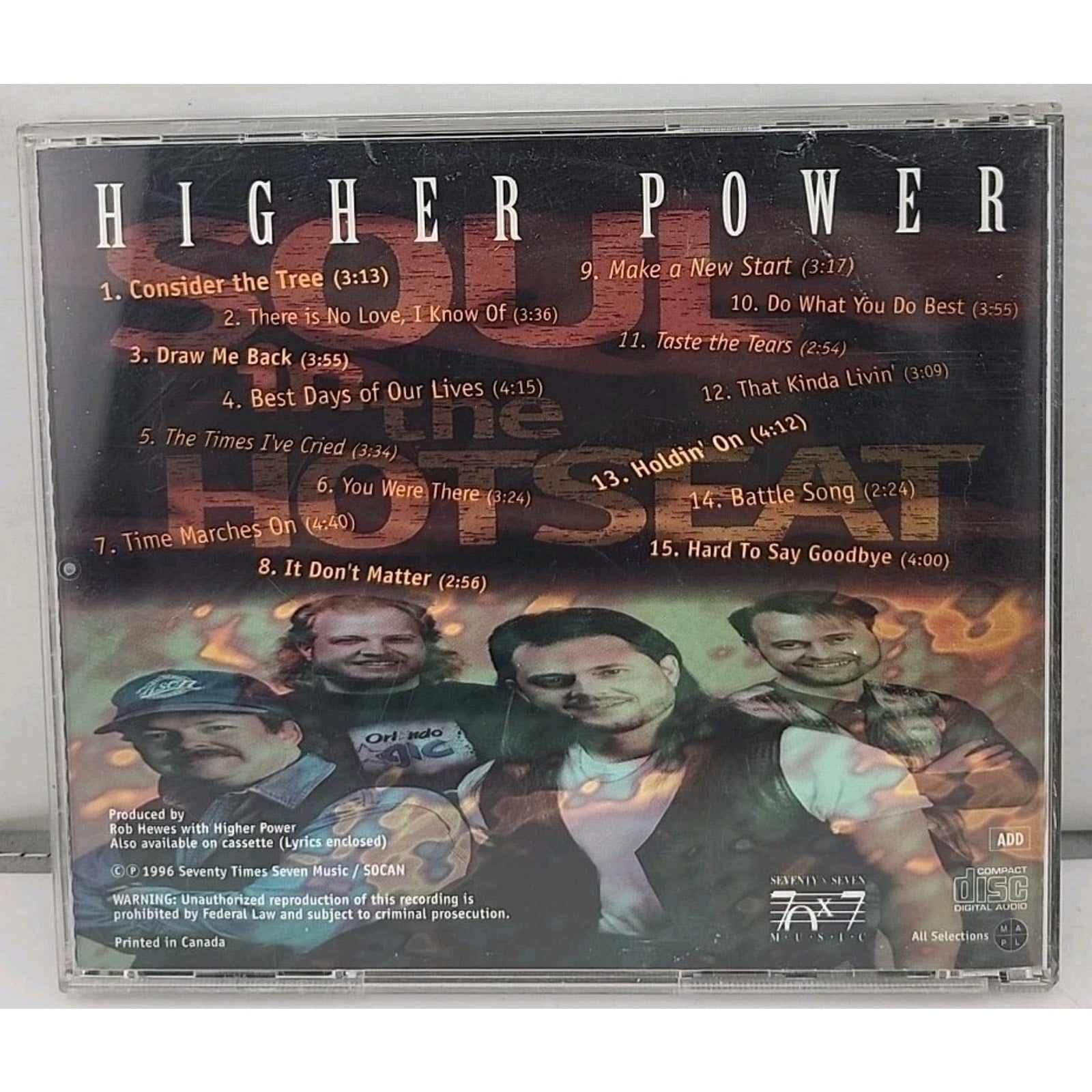 Higher Power: Soul In The Hotseat CD