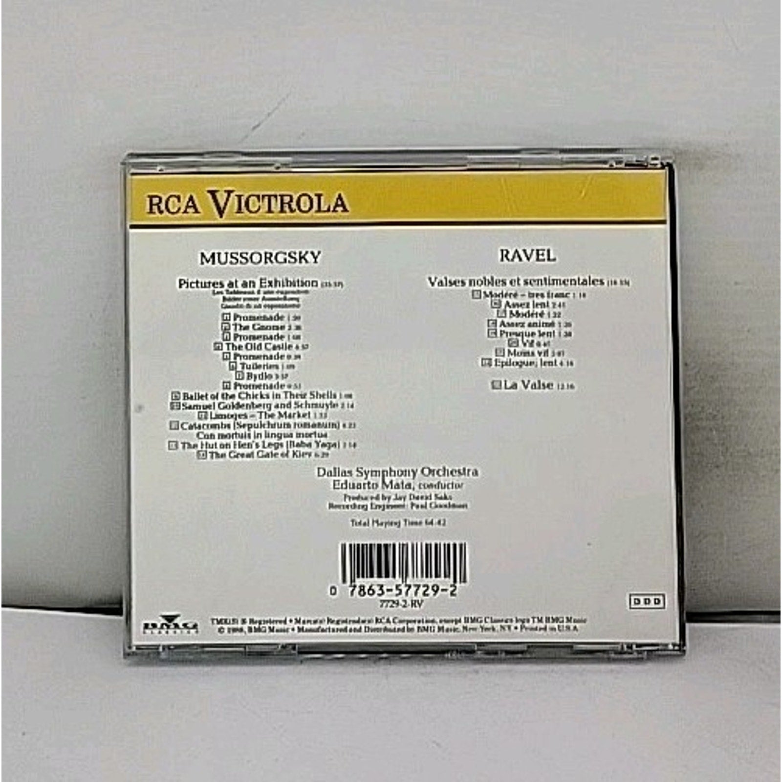 Mussorgsky: Pictures At An Exhibition; Ravel (CD, 1988, RCA Victrola) Classical