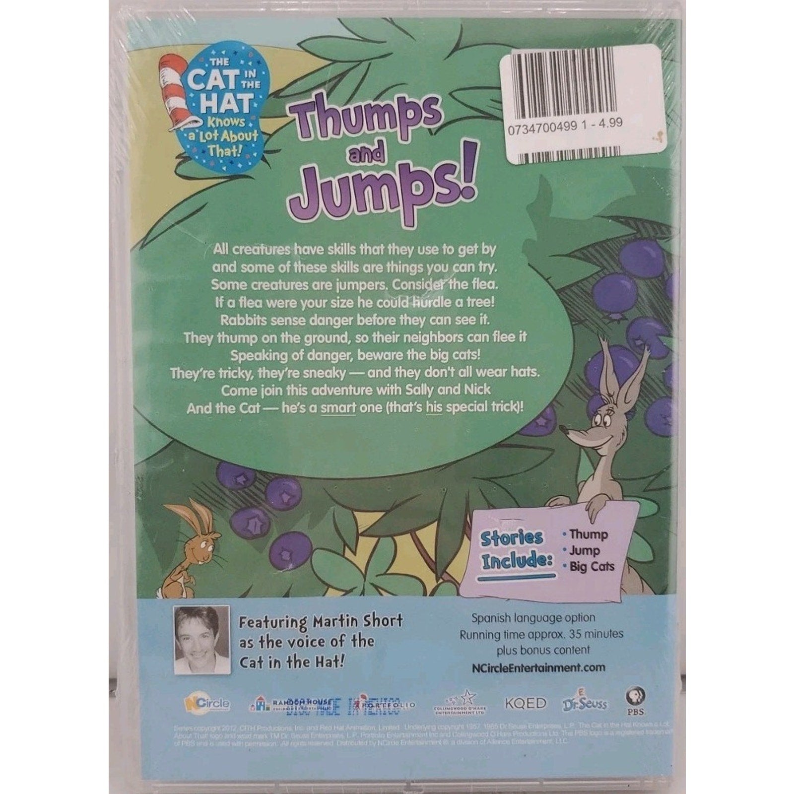 Cat in the Hat: Thumps and Jumps! (DVD) *Brand New*