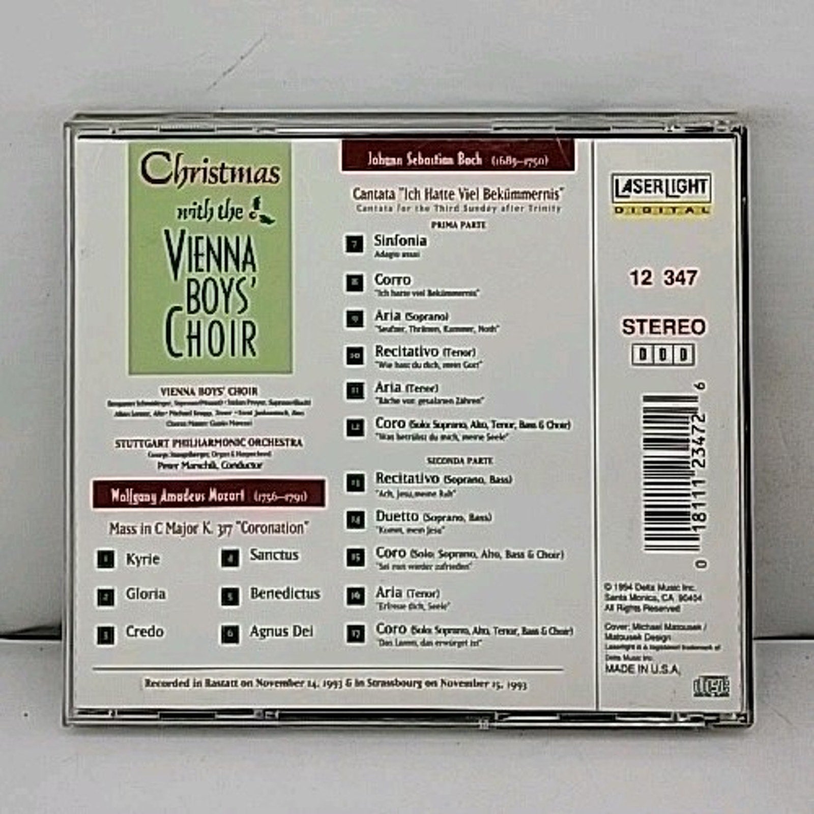 Christmas with by The Vienna Choir Boys (CD, 1994)