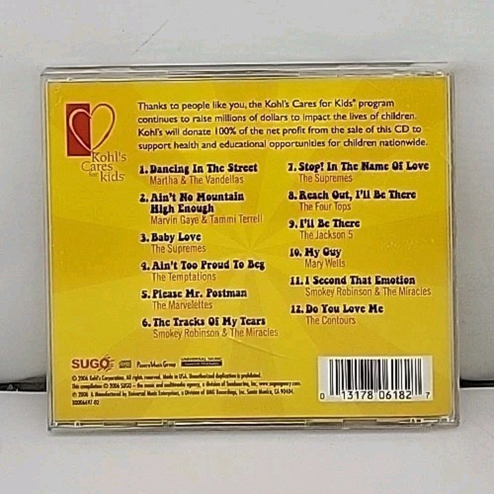 Soulful Summer - Hot all-star R&B Classics! CD Kohl's Care for Kids Motown Faves