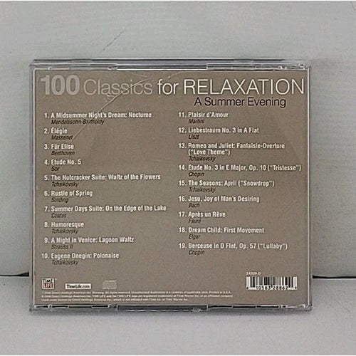 100 Classics for Relaxation A Summer Evening Time Life CD 2008