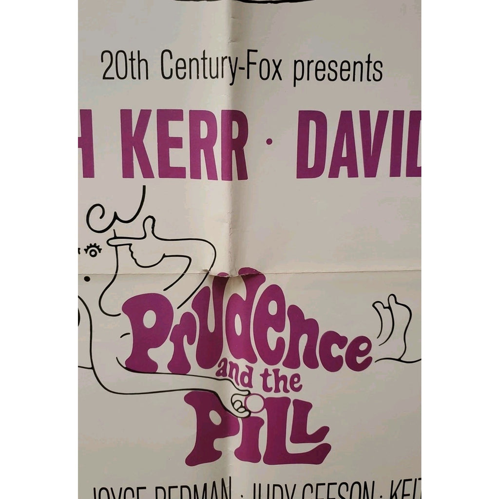 Prudence and the Pill Single Sided Original Folded 27 x 41 Movie Poster 1968