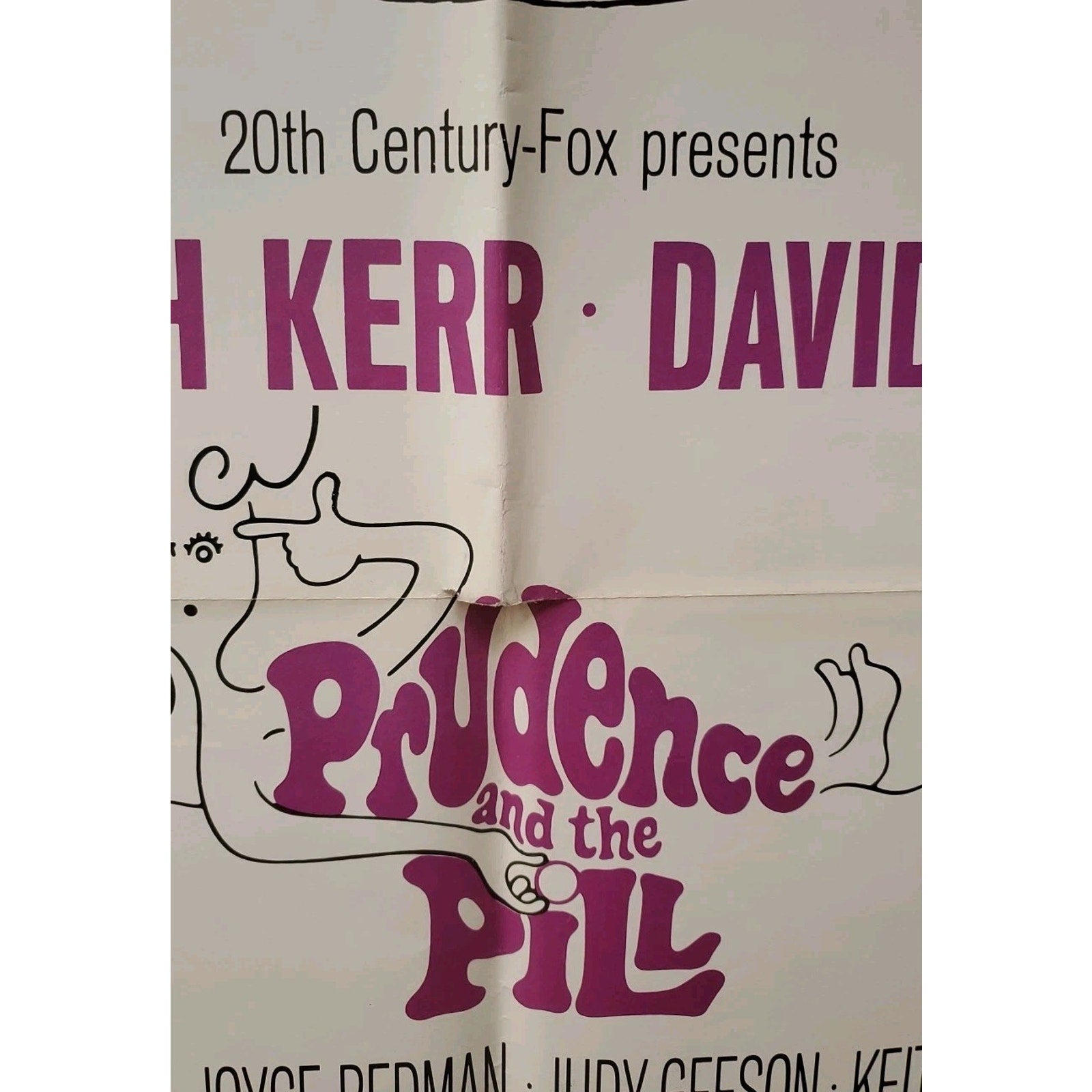 Prudence and the Pill Single Sided Original Folded 27 x 41 Movie Poster 1968