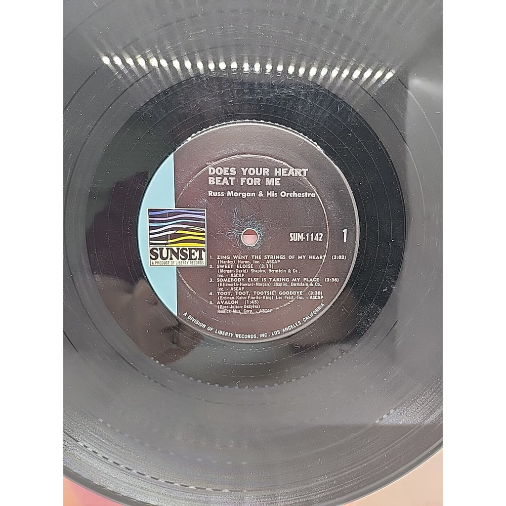 Russ Morgan "Does Your Heart Beat For Me" Sunset Records SUM 1142 (Record)