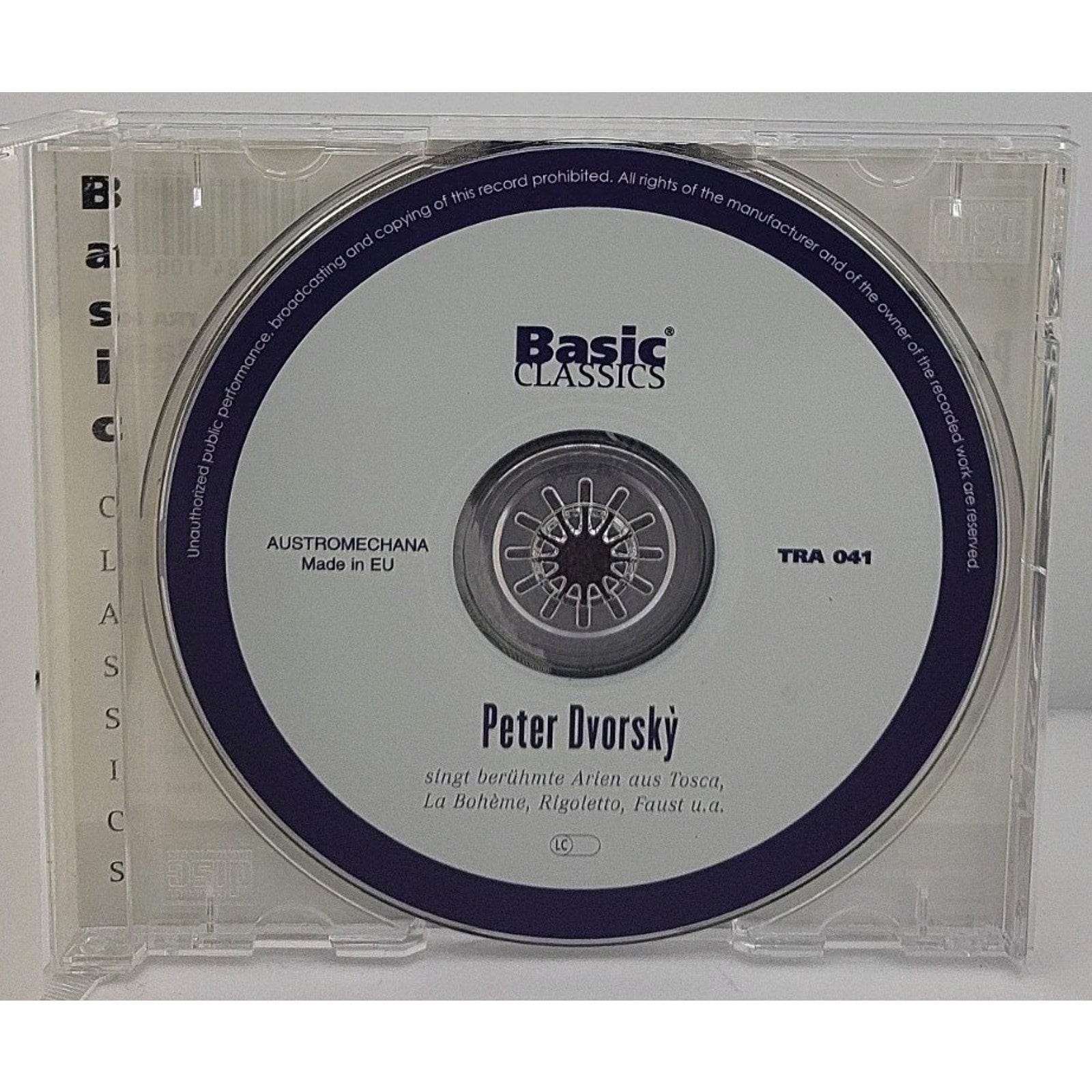 Sings La Boheme/Rigoletto/& by Peter Dvorsky (CD, 2000)