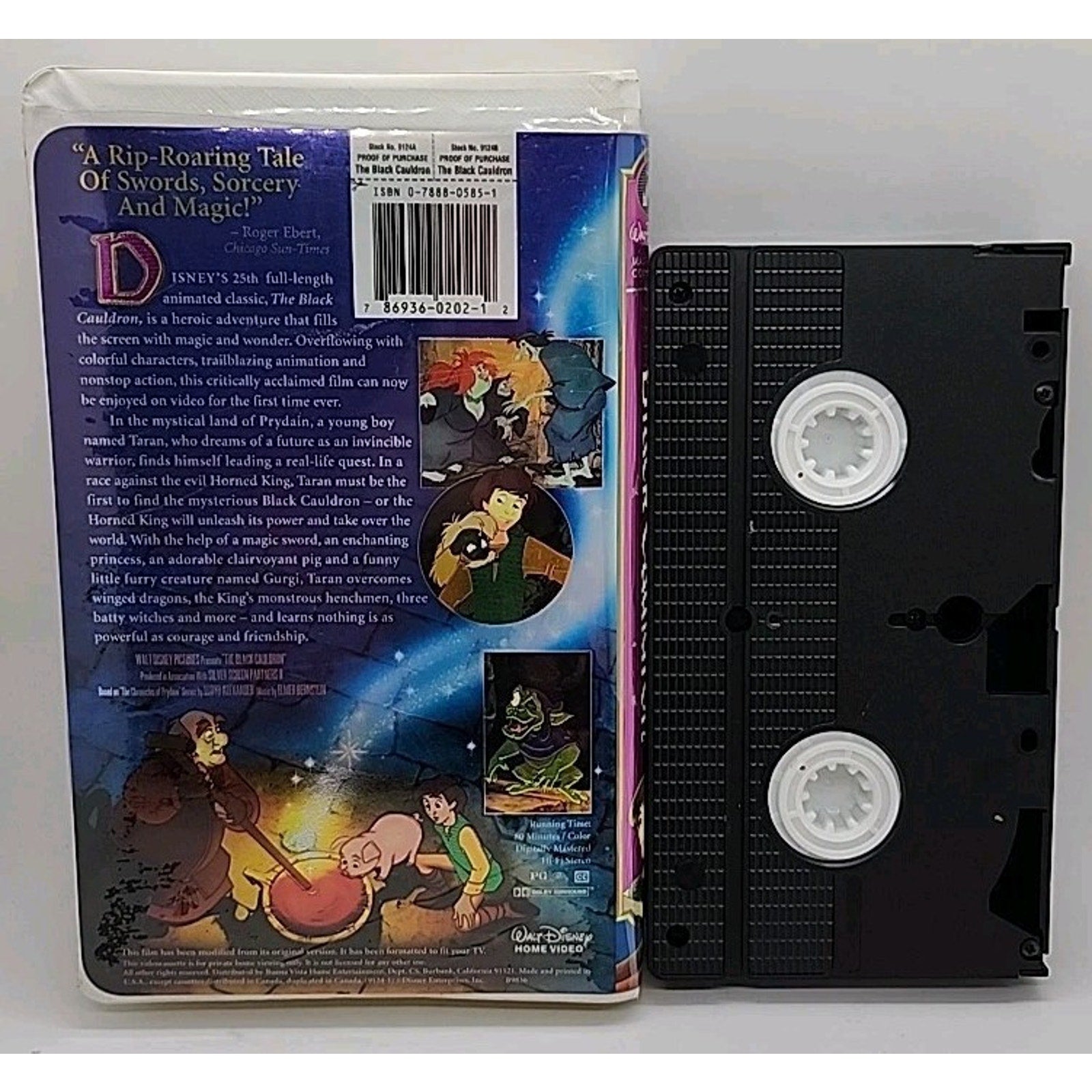 The Black Cauldron (VHS, 1998)