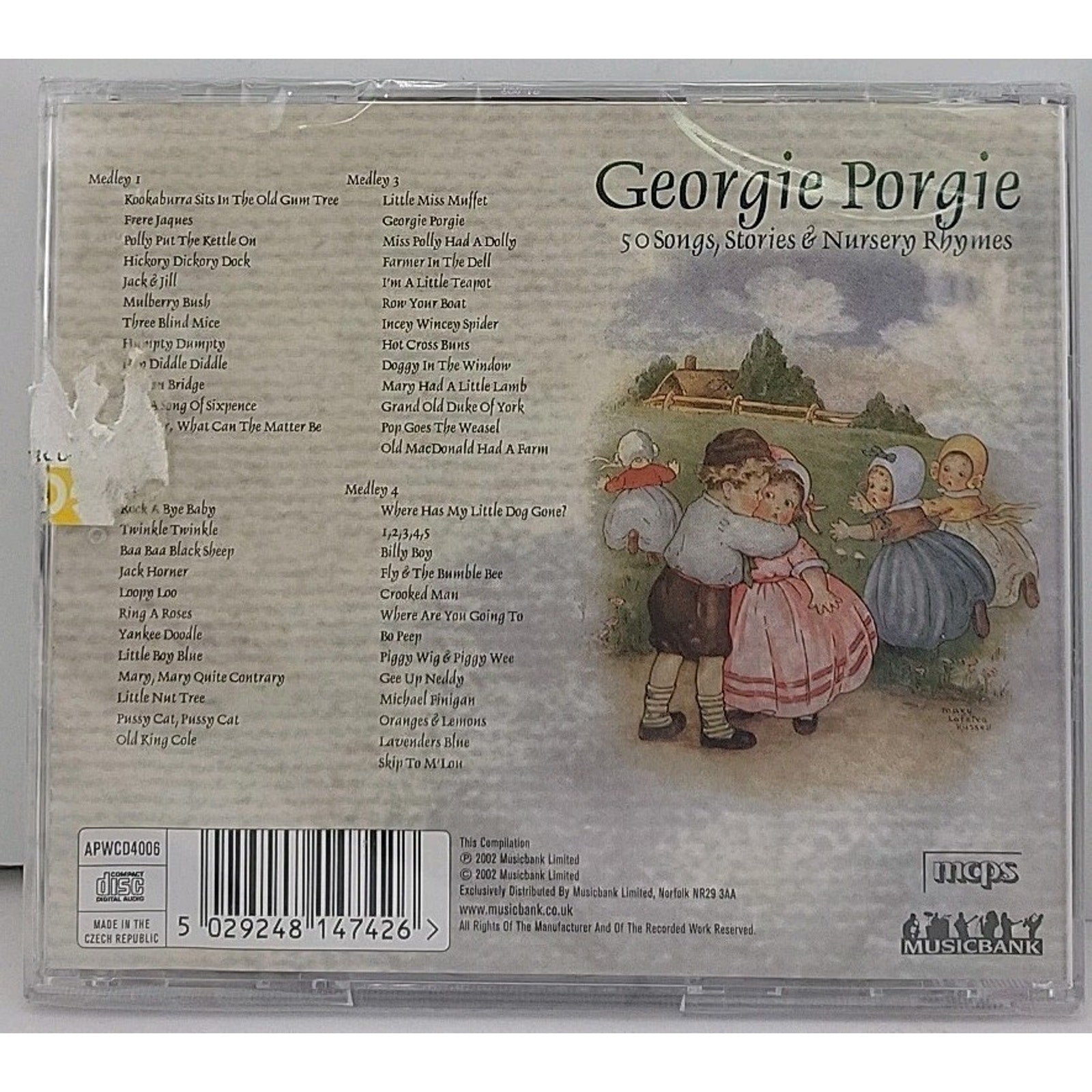CD Georgie Porgie 50 Songs Stories Nursery Rhymes *Brand New*