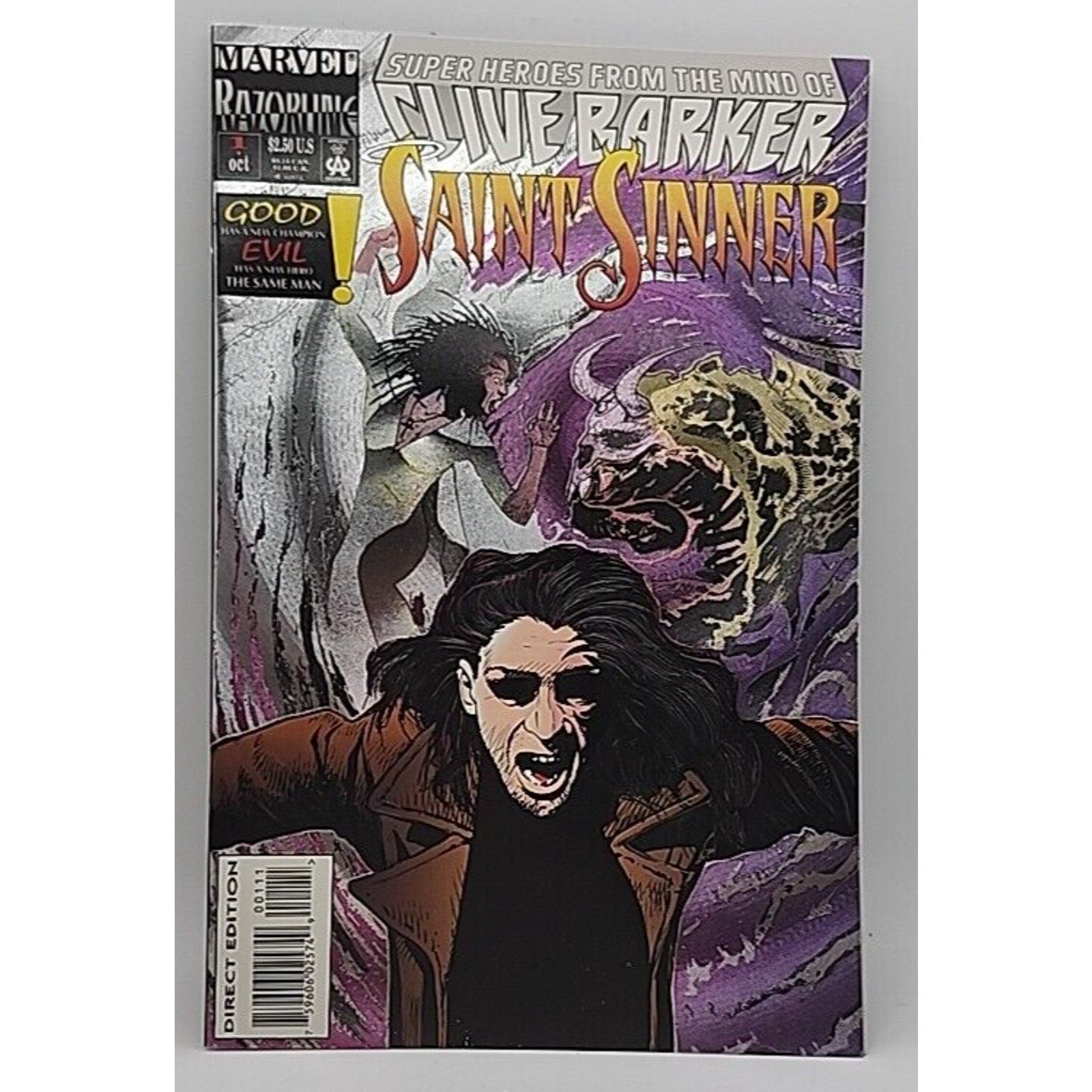 Clive Barker Saint Sinner #1 Marvel Comics Razorline 1993 Horror Comic Book