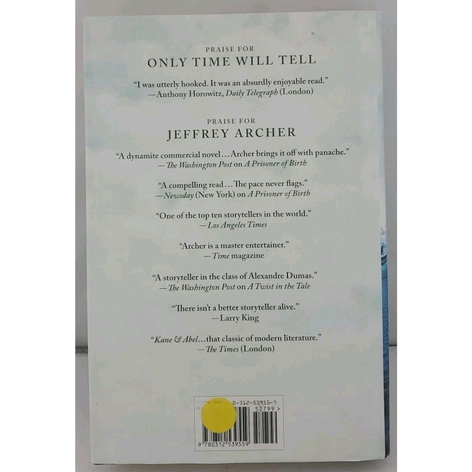 Only Time Will Tell by Jeffrey Archer (2011, Hardcover)