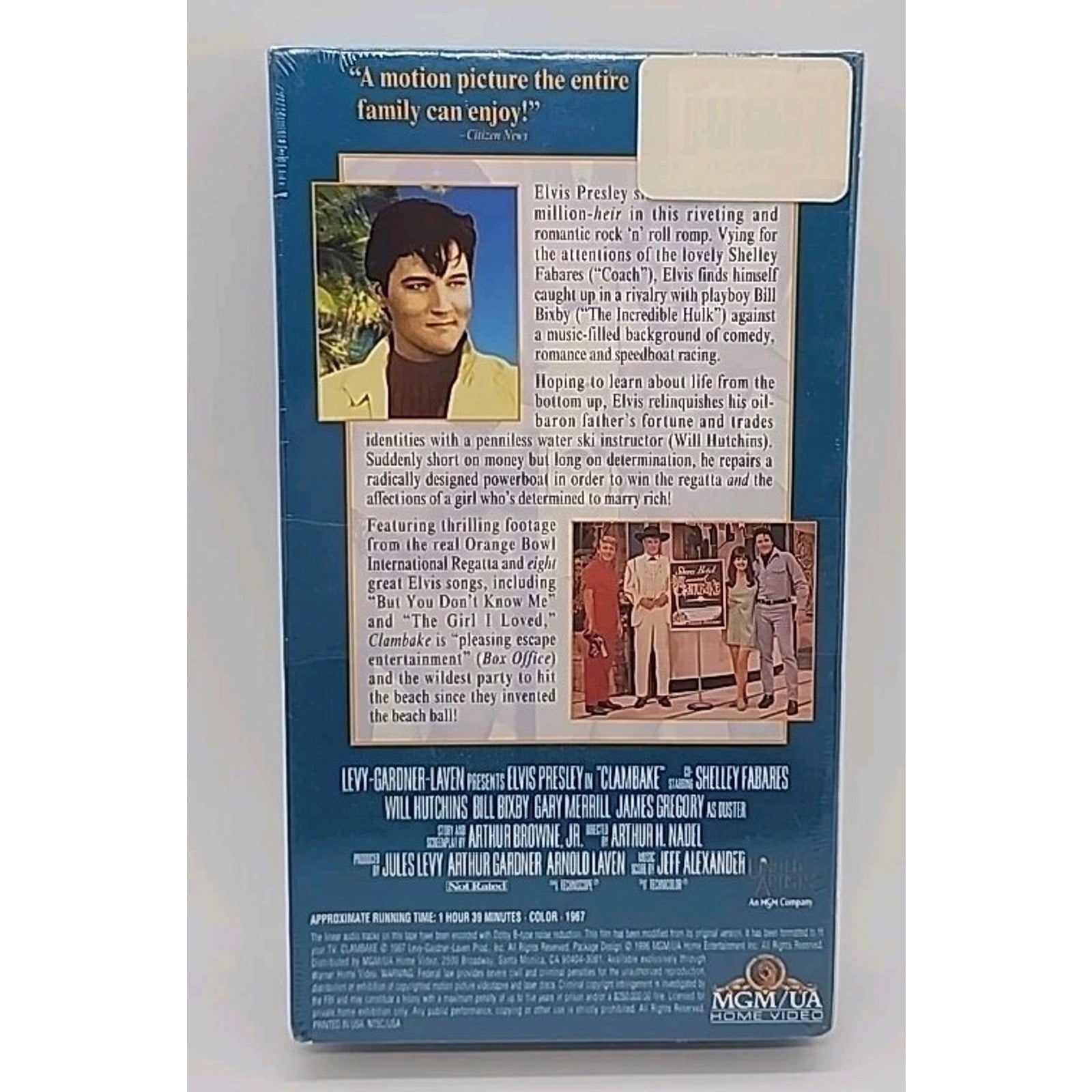 Clambake - Elvis Presley (VHS, 1987, Movie Time) *Brand New*