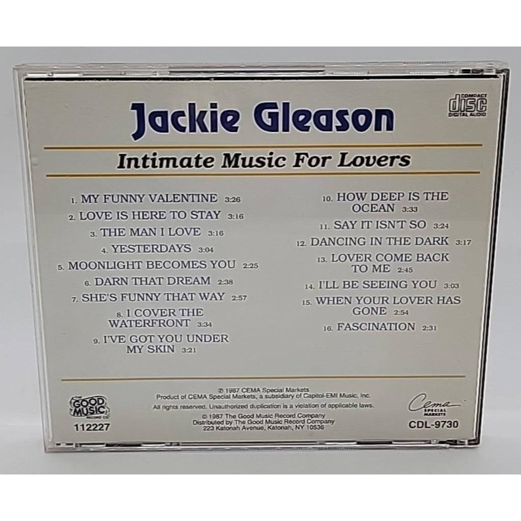 Jackie Gleason - Intimate Music For Lovers CD 1987 CEMA
