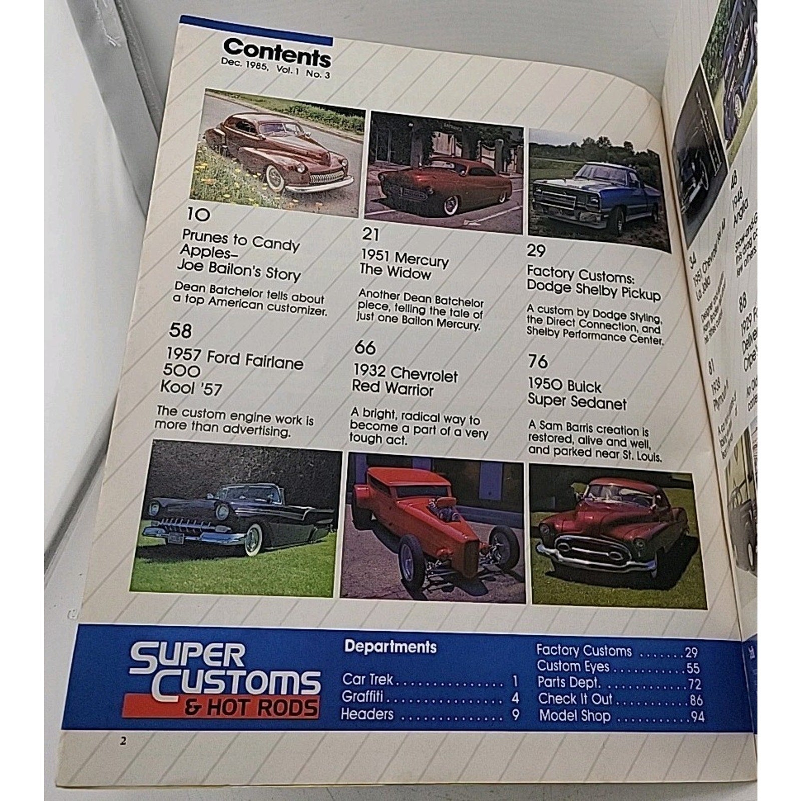 Super Customs & Hot Rods Magazine December 1985