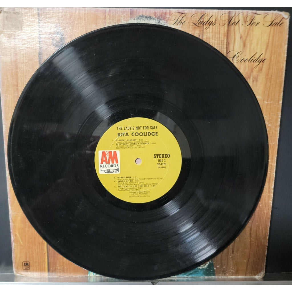 Rita Coolidge ‎– The Lady's Not For Sale (Vinyl)