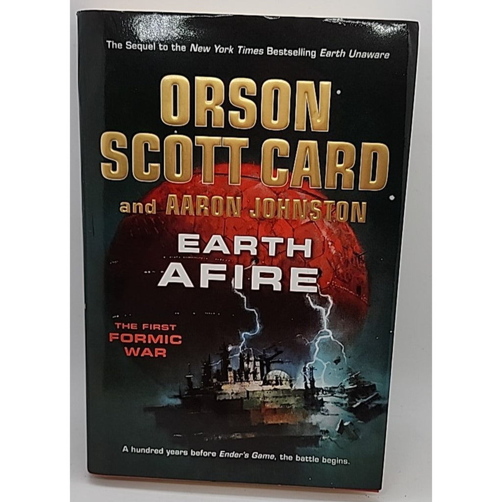 Earth Afire by Aaron Johnston and Orson Scott Card (2013, Hardcover)