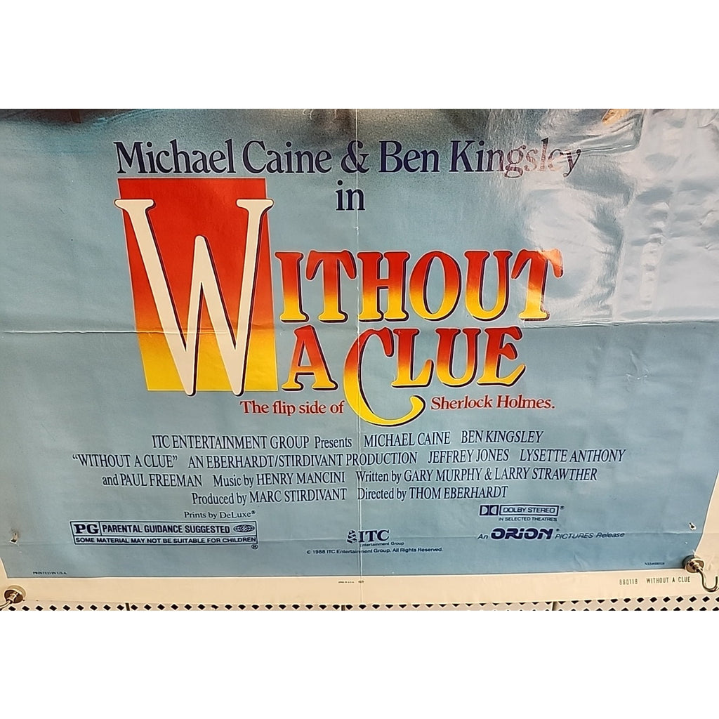 Without A Clue - Original Movie Poster - 27x41 - 1989 Michael Caine Ben Kingsley