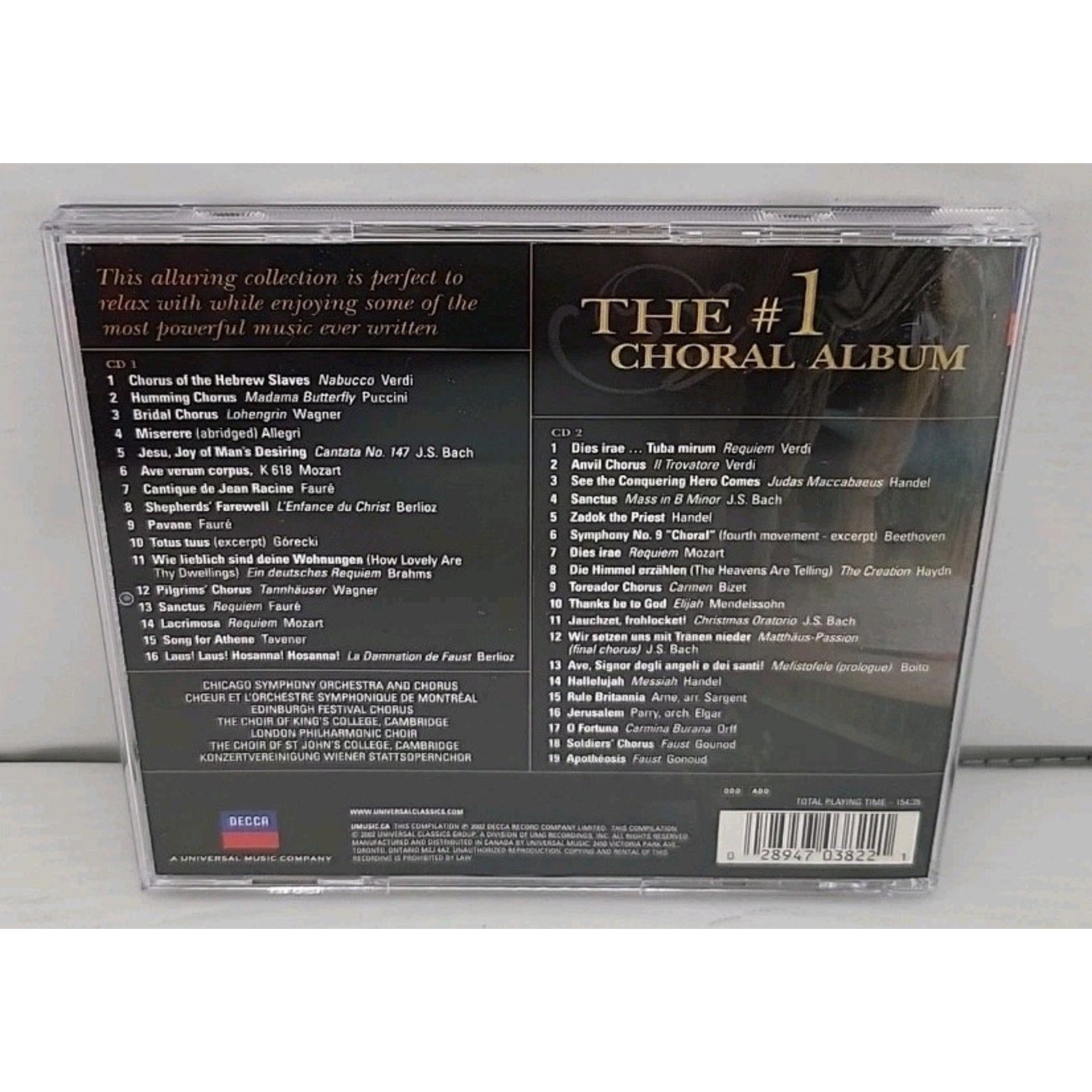 #1 Choral Album by Various (2 CD, 2002)