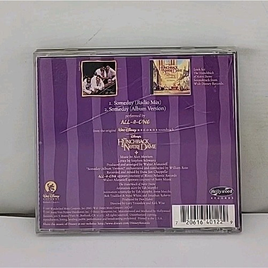 All 4 One Someday Disney Huntchback Soundtrack Single CD Disney Soundtrack
