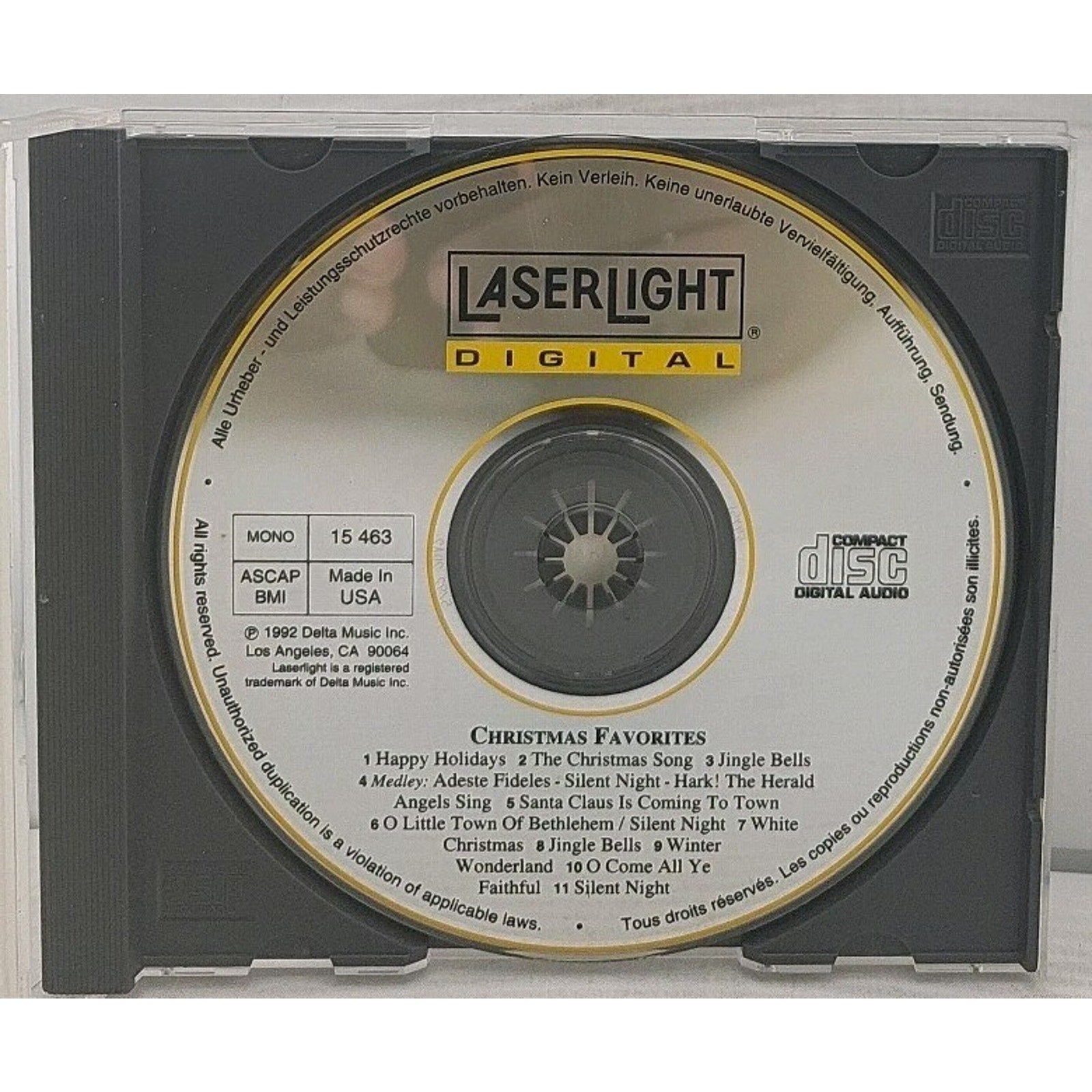 Christmas Favorites [Laserlight] by Various Artists (CD, Aug-1992, Laserlight)