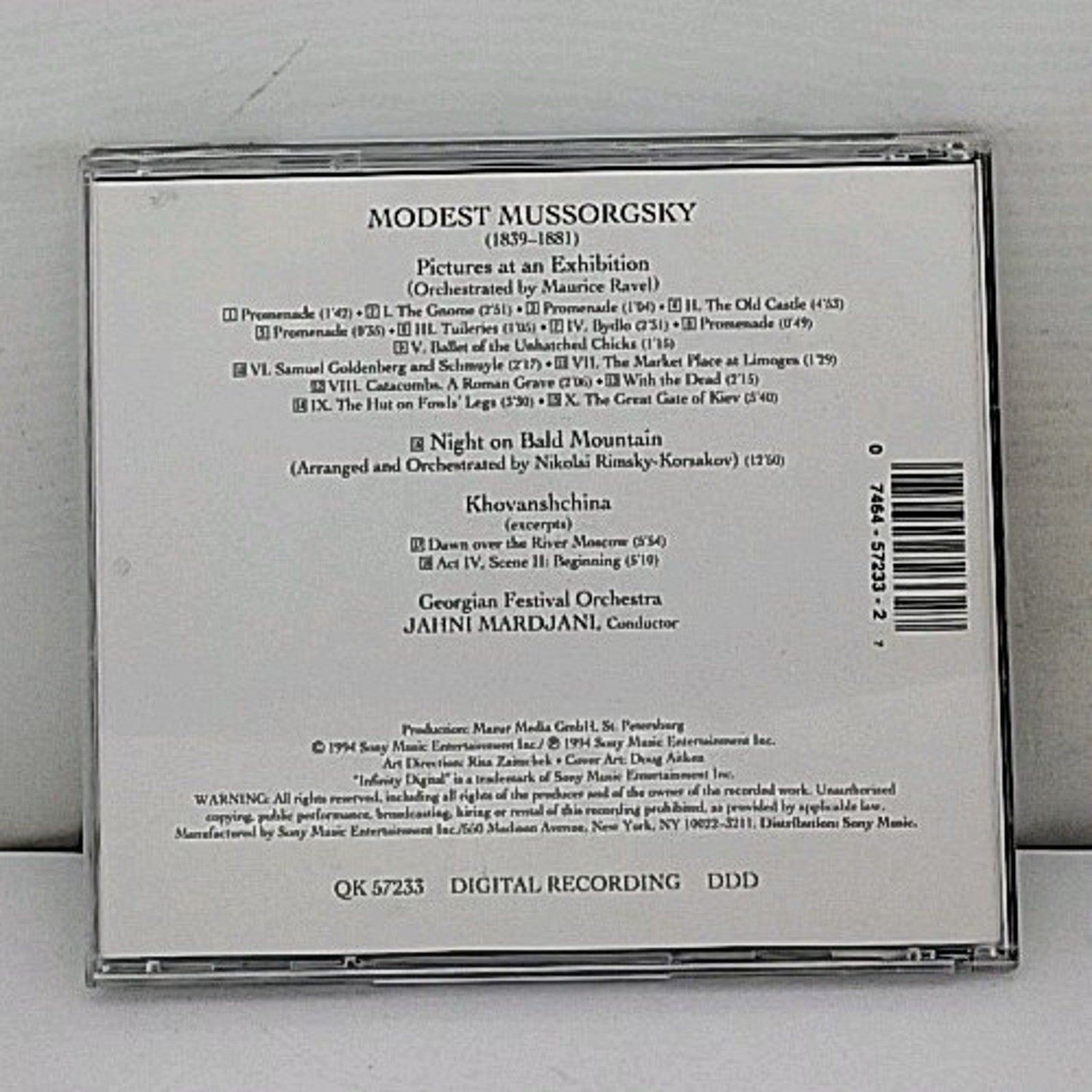 Pictures at an Exhibition by M. Mussorgsky (CD, 1994)