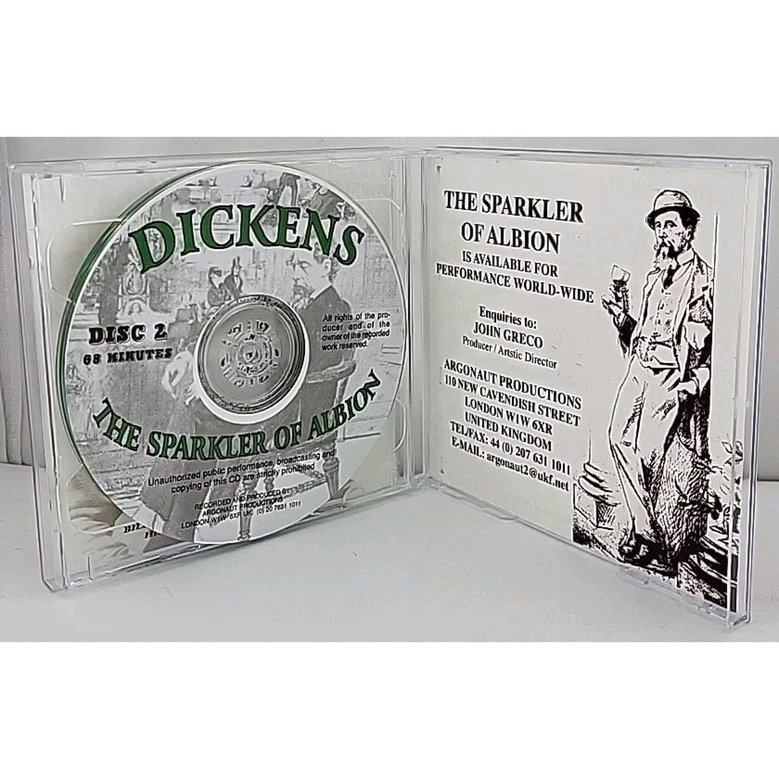 A Friendly Encounter With Charles Dickens - The Sparkler Of Albion - 2 CDrs