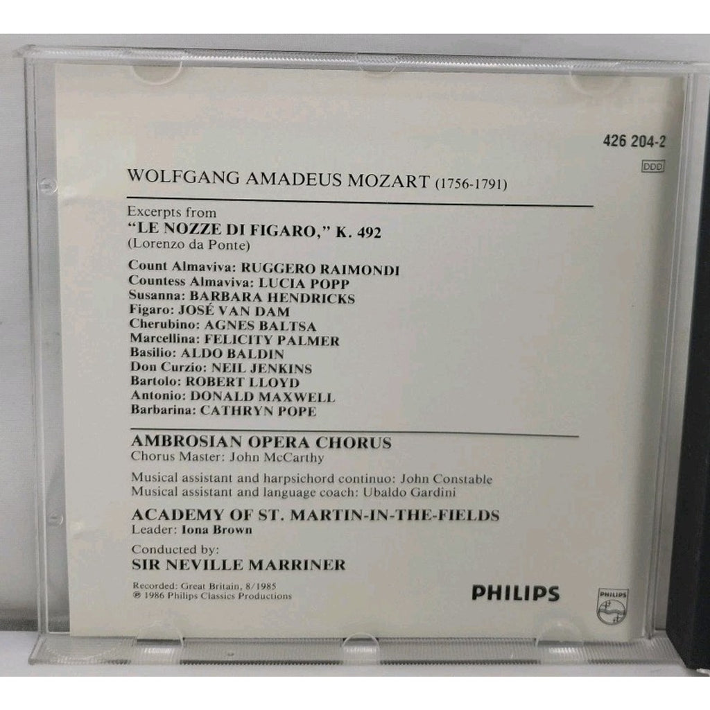 CD The Mozart Experience Volume 5 Le Nozze Di Figaro Highlights - C5