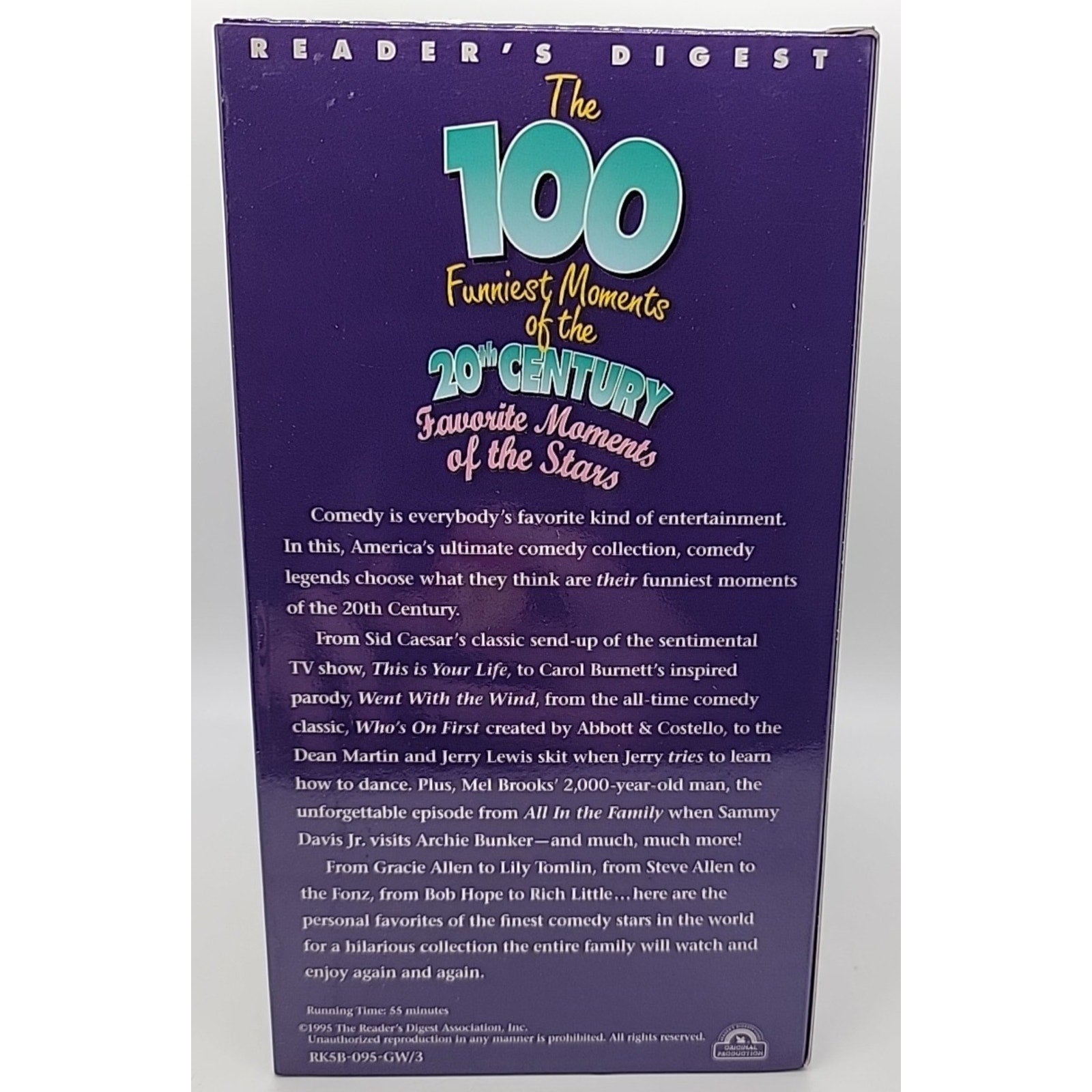 The 100 Funniest Moments of the 20th Century 3 VHS Boxed Set 1995 Readers Digest