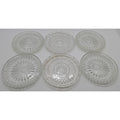 Princess House Crystal Highlights #876 Set Of 6 Coasters w/ Holder