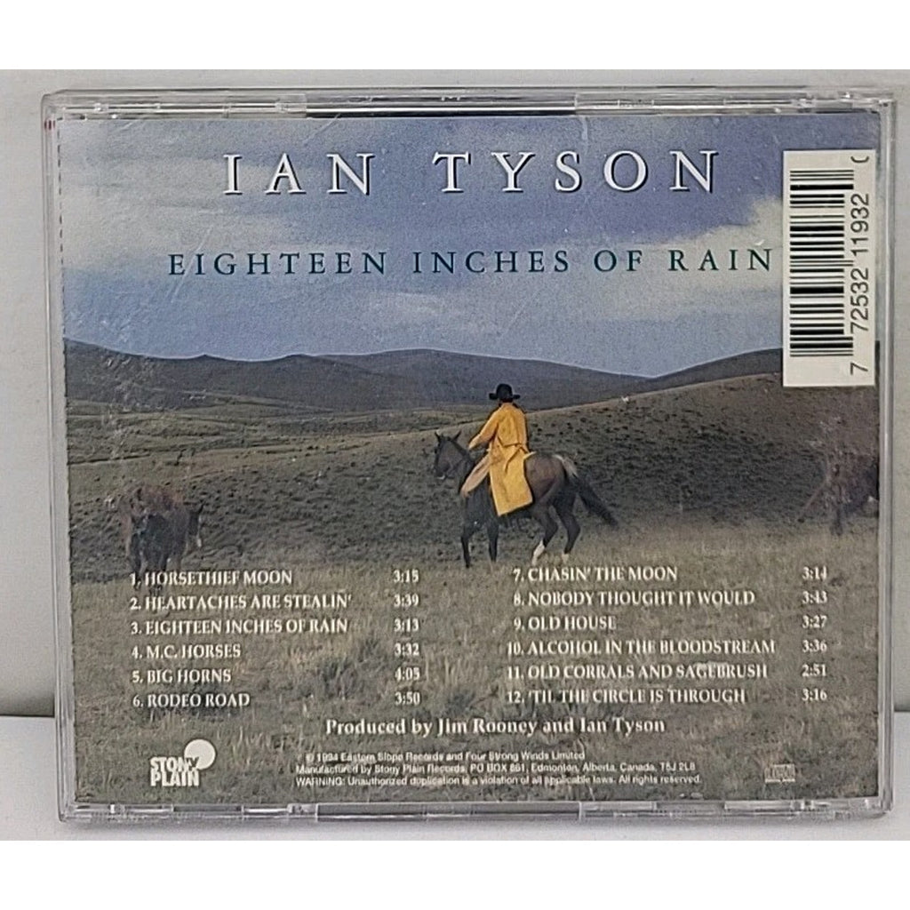 Eighteen Inches of Rain by Ian Tyson (CD, Nov-2007, Stony Plain (Canada))