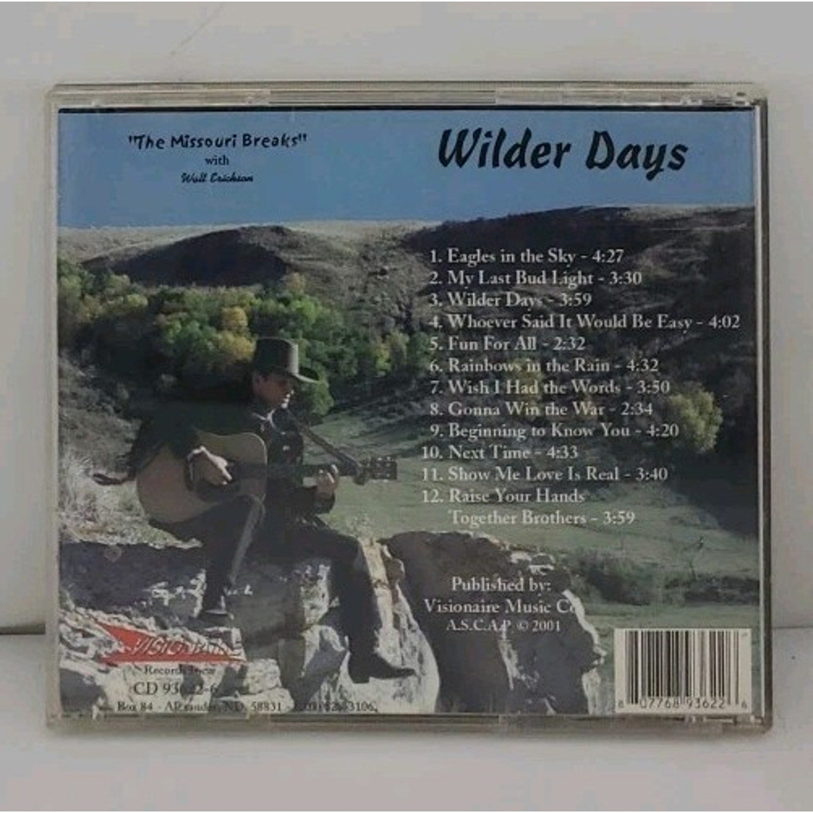 Wilder Days CD - The Missouri Breaks With Walt Erickson