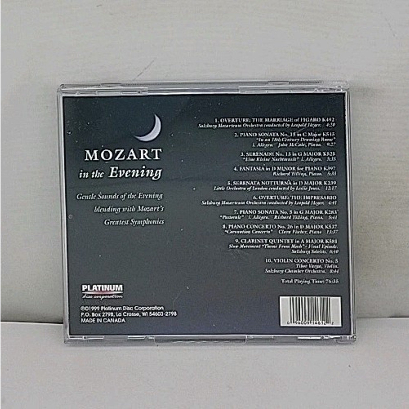 Mozart in the Evening by Various (CD, 2001)