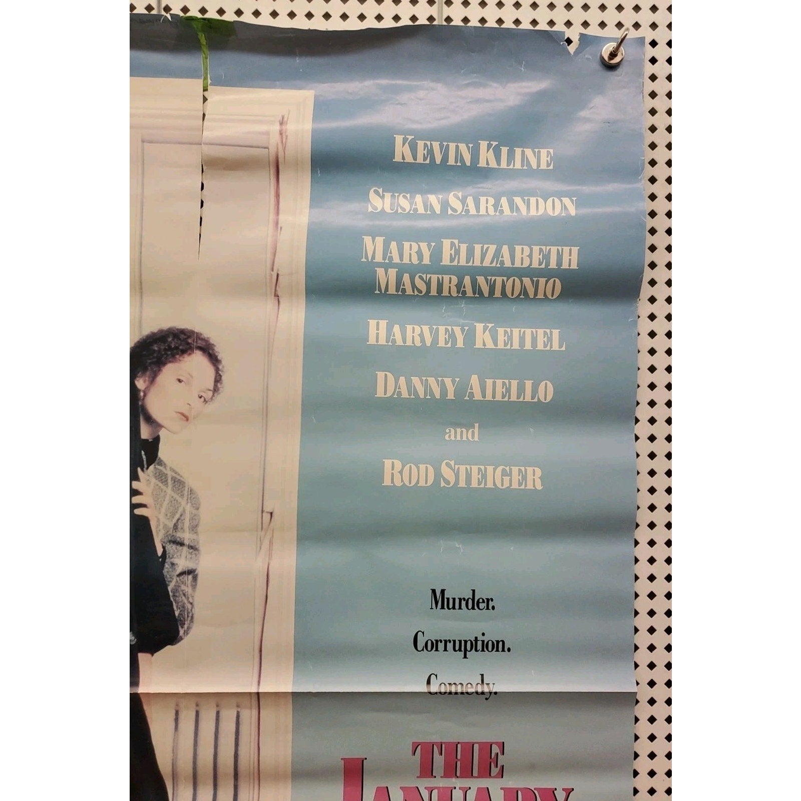 The January Man Original Theatrical Movie Poster Kevin Kline Susan 1989 27x40