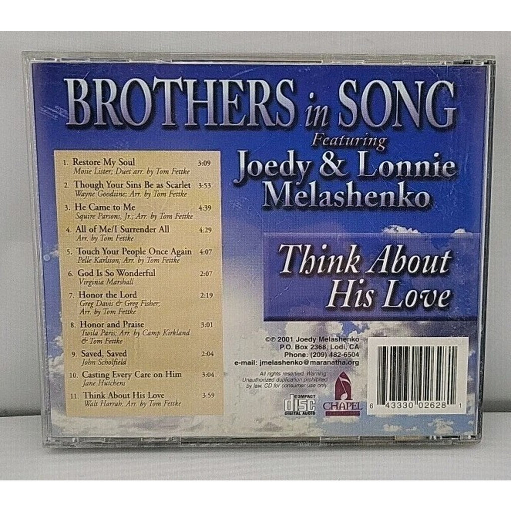 Brothers In Song featuring Joedy & Lonni : Think About His Love CD