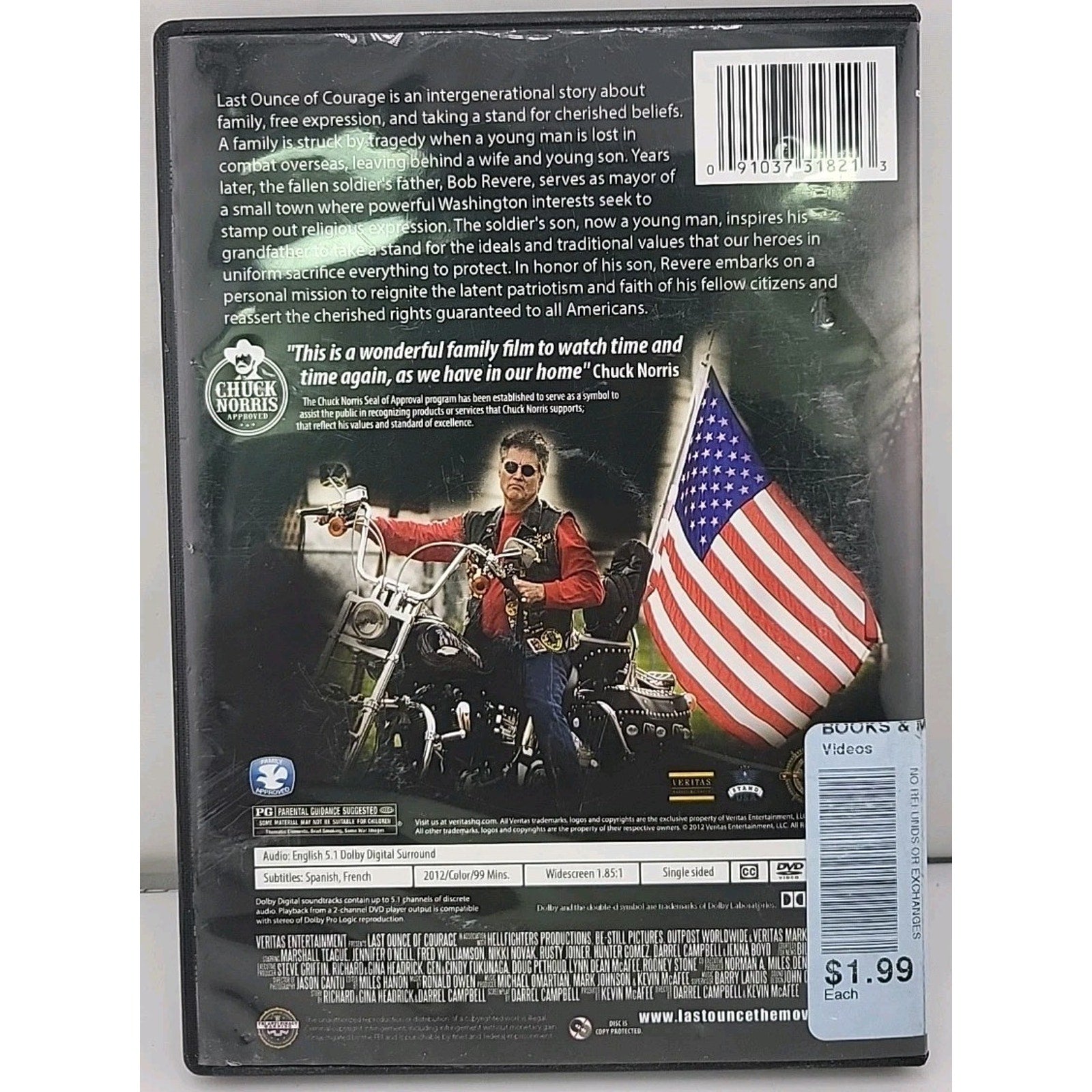 Last Ounce of Courage (DVD, 2012)