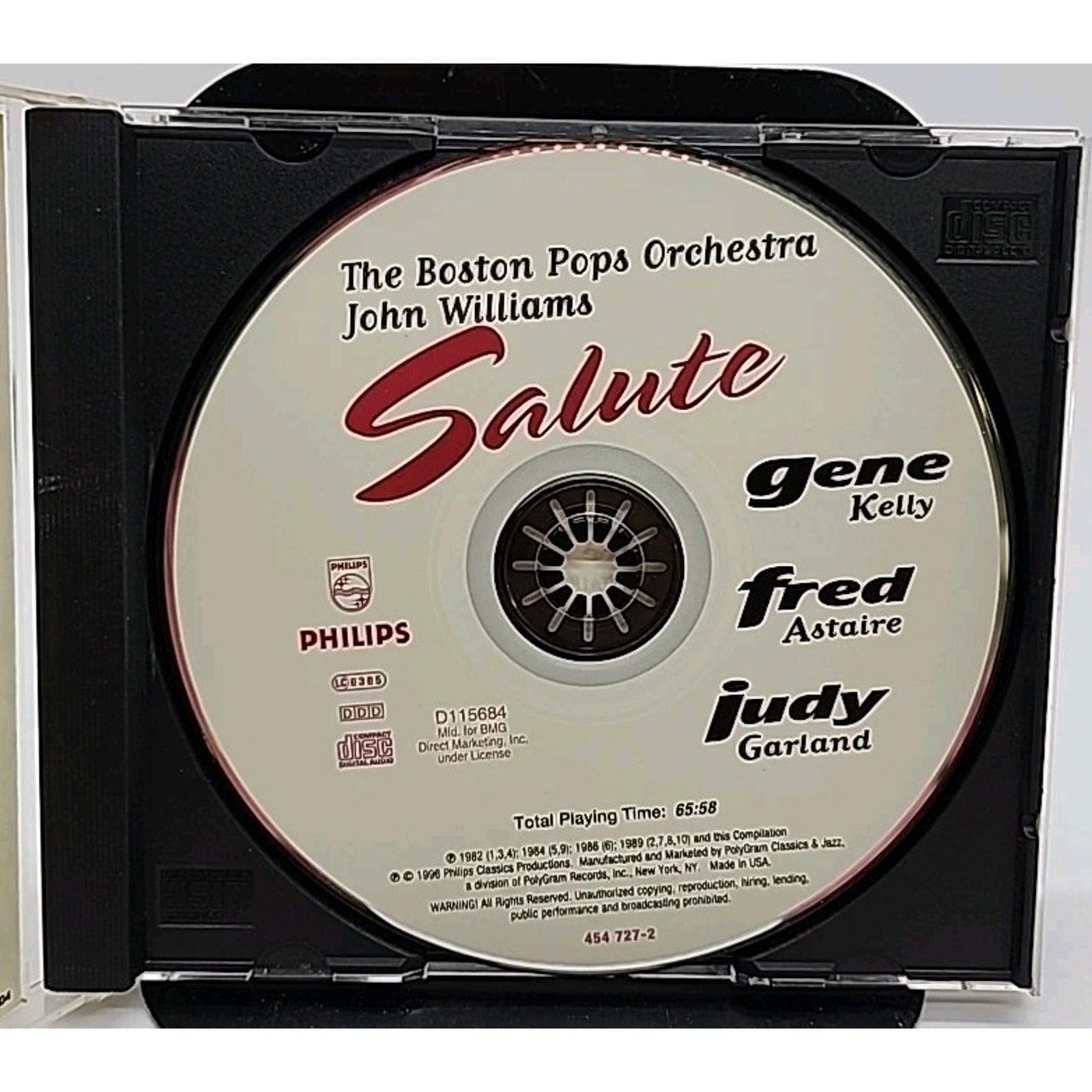 The Salute Gene Kelly, Fred Astair, Judy Garland by Boston Pops Orchestra (CD)