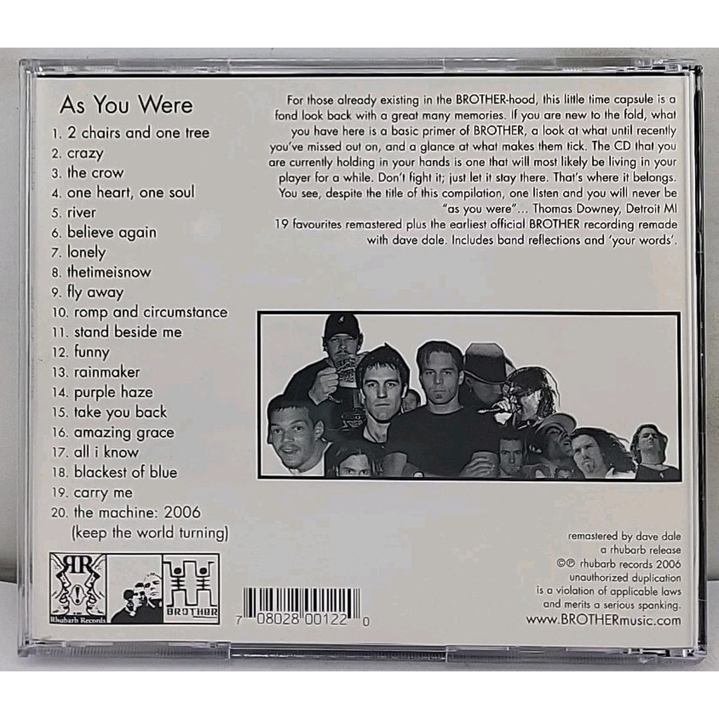 Brother as You Were Favourites From 1991-2003 CD