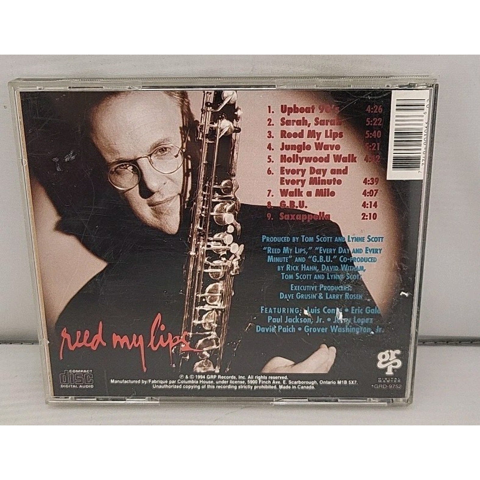 Reed My Lips by Scott, Tom (CD, 1994)
