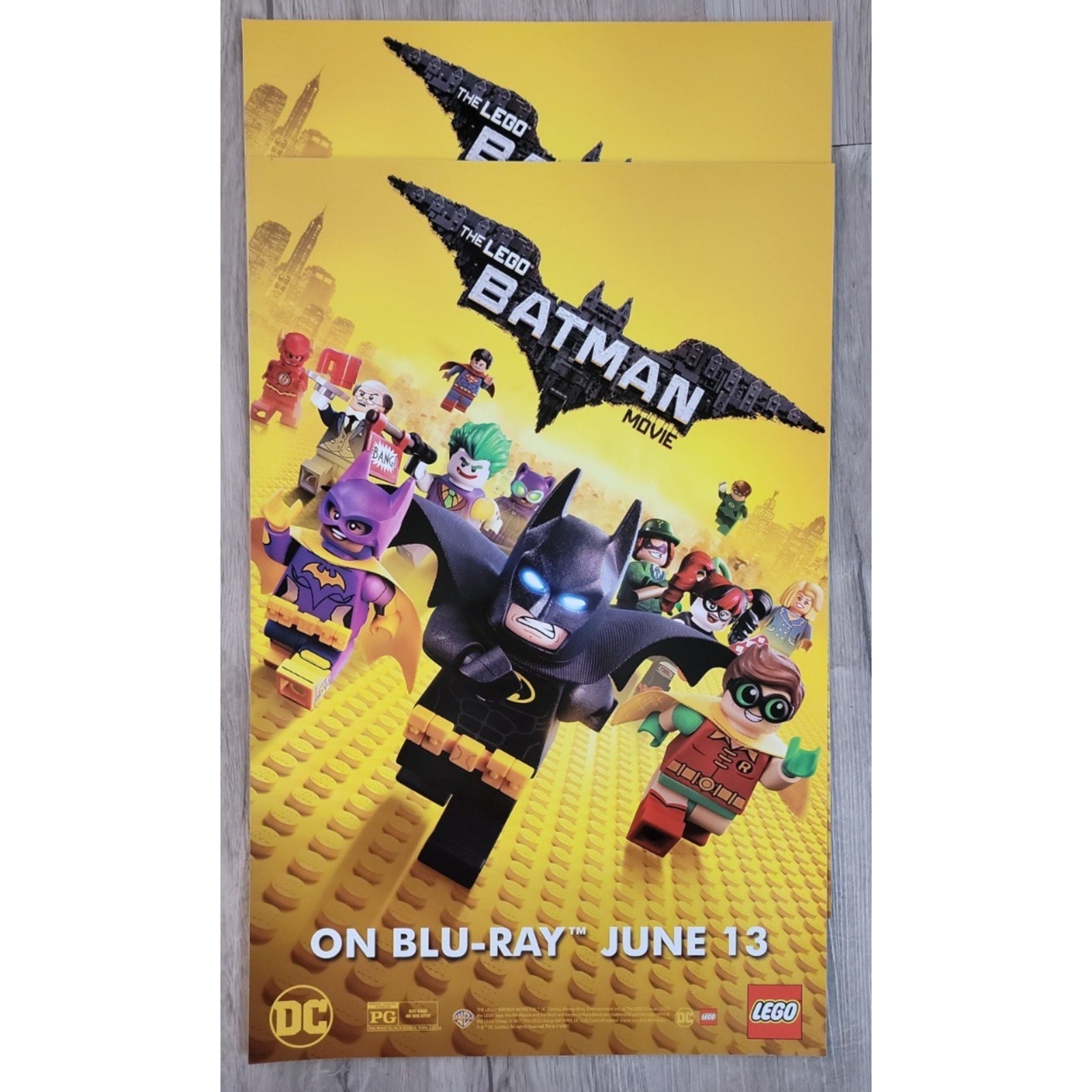 2017 The Lego Batman POP Kit. Standup Cutout & Promo Materials RARE HTF