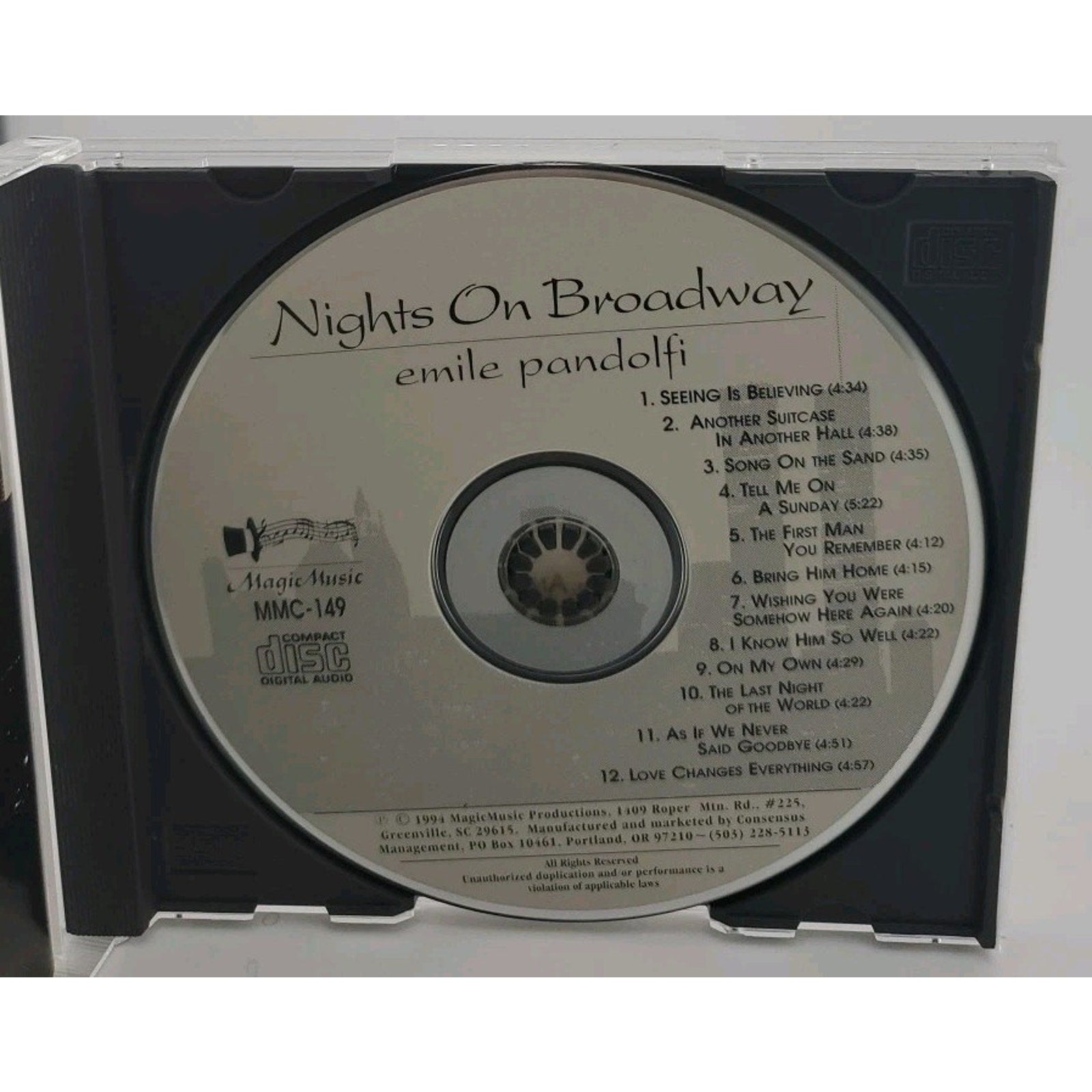 Nights on Broadway by Emile Pandolfi (CD, Magic Music)