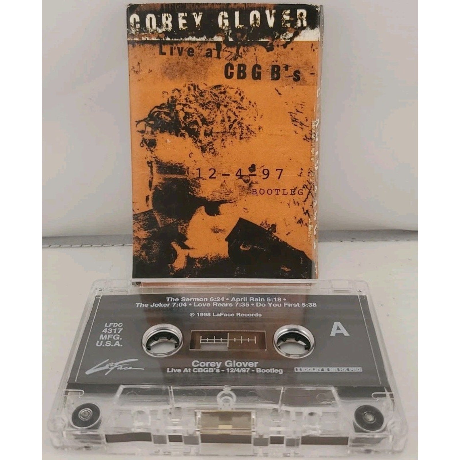 Corey Glover Live At CBGB's 12/4/97 Bootleg Cassette EP LaFace 1998