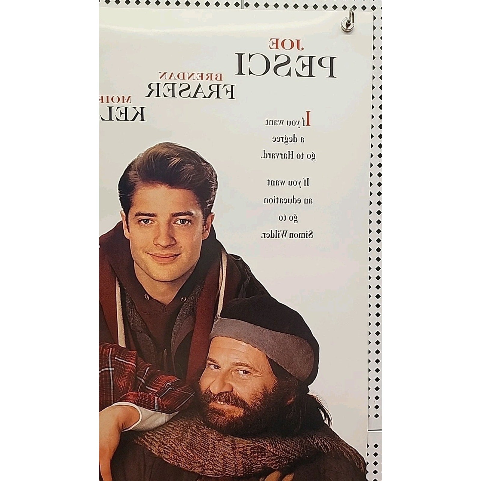 1994 With Honors Movie Poster (27x40) Brendan Fraser & Patrick Dempsey
