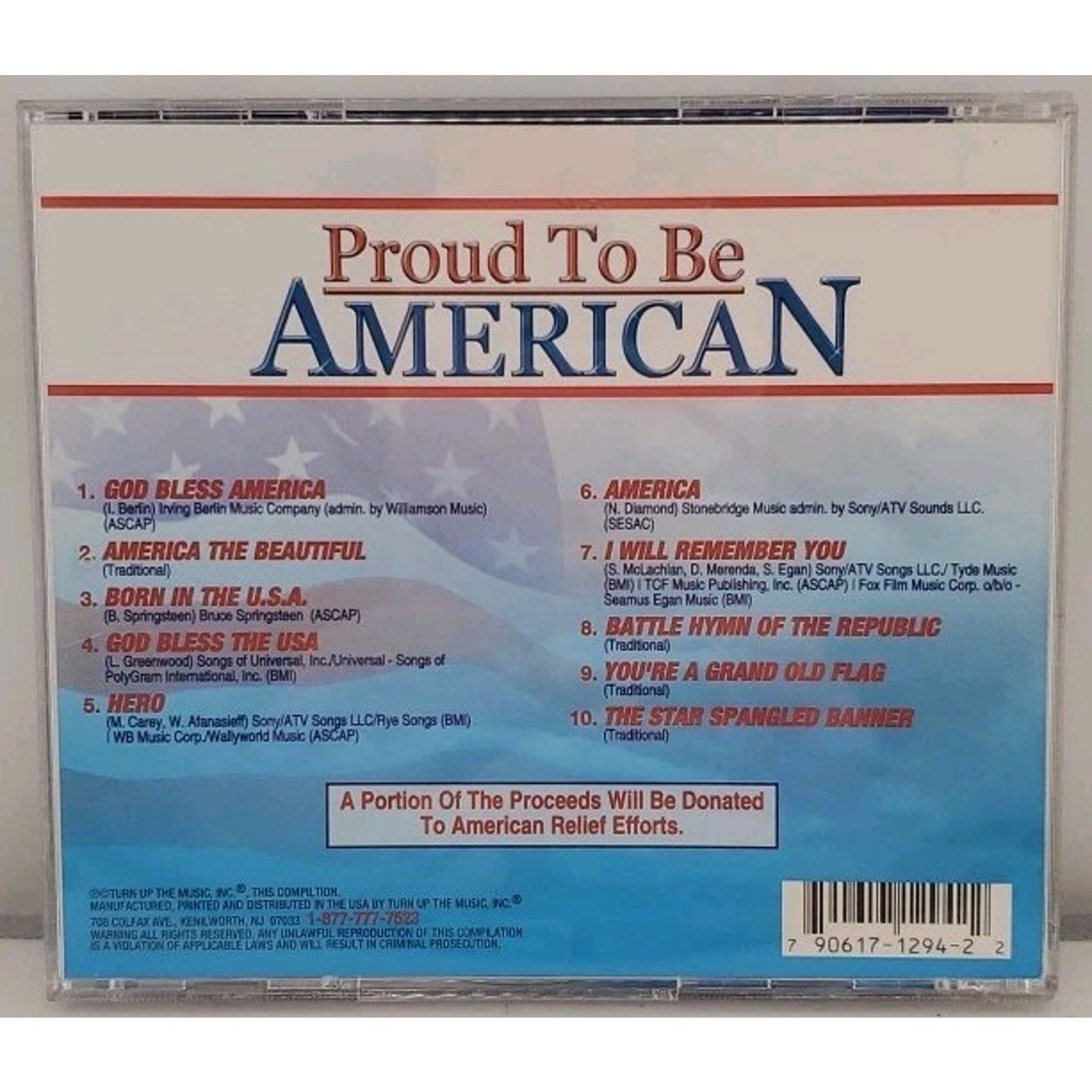 Proud to Be American by Various (CD, 2001)