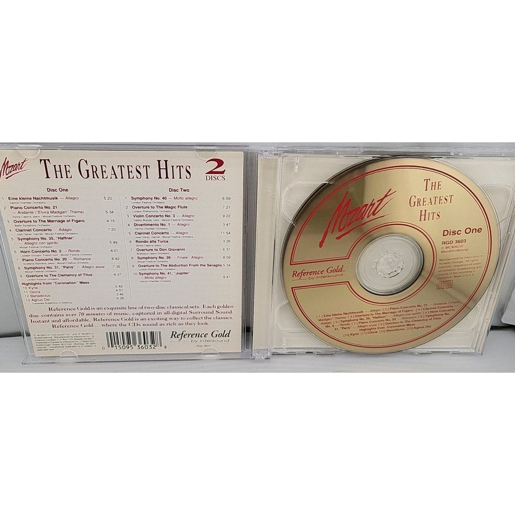 Mozart The Greatest Hits 2 Discs CD