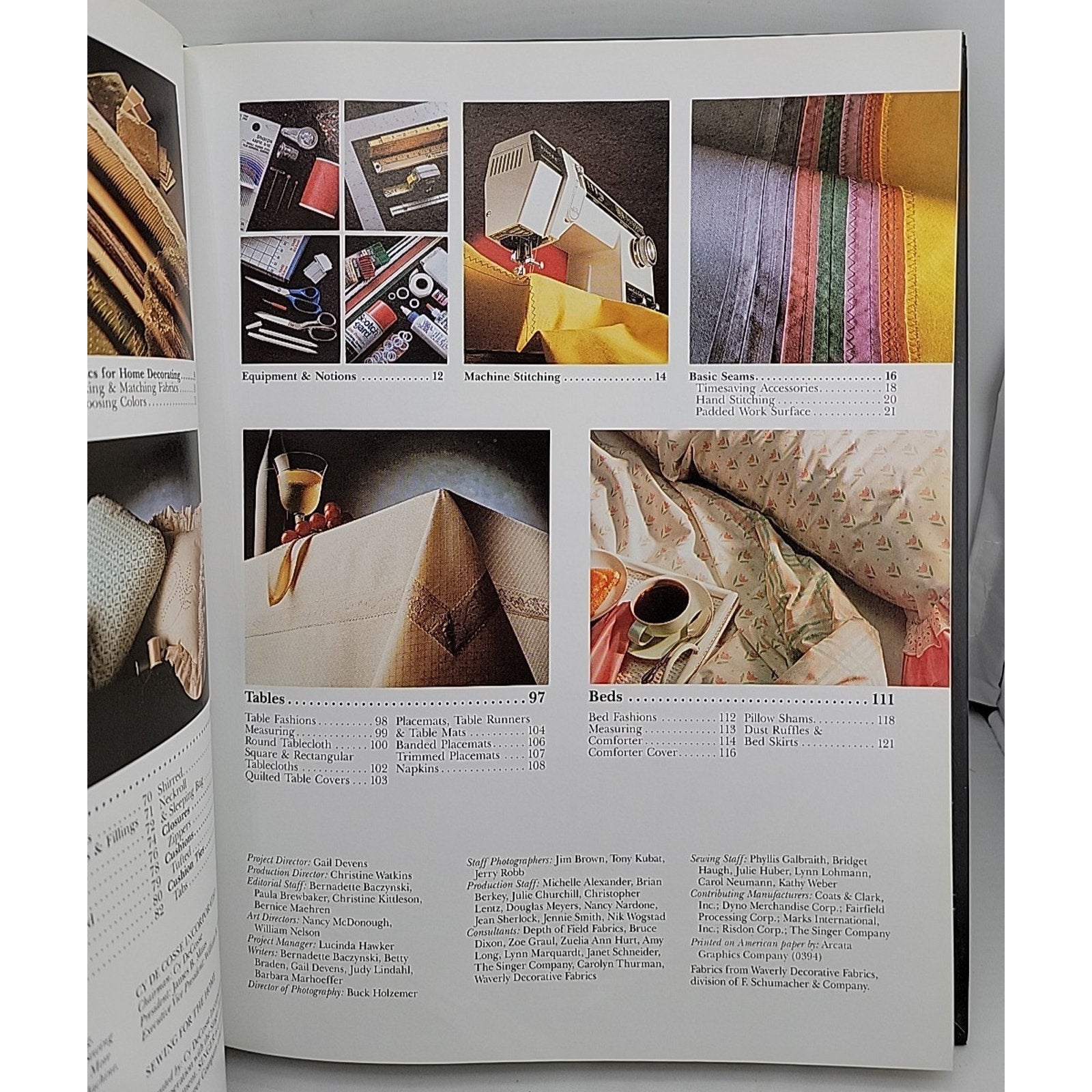 Sewing For The Home: Singer Sewing Reference Library 1988 Hardcover Book