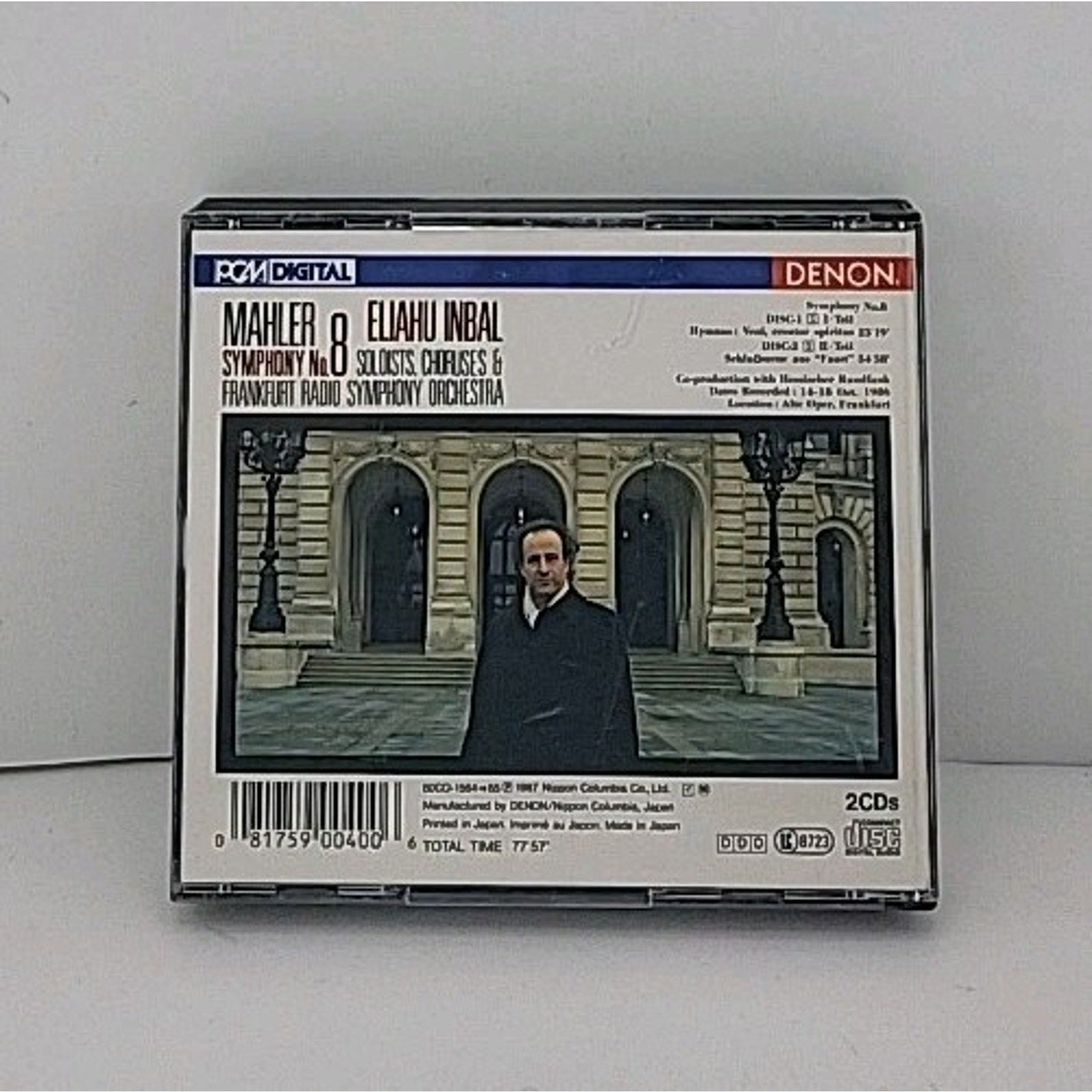 Eliahu Inbal Mahler Symphony No. 8 (Denon / Nippon Columbia 1987) Discs Japan
