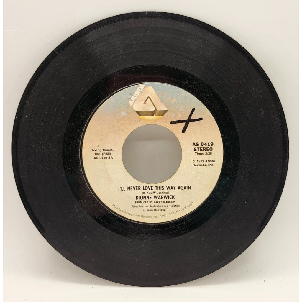 In Your Eyes / I'll Never Love This Way Again by Dionne Warwick (Record) -0419