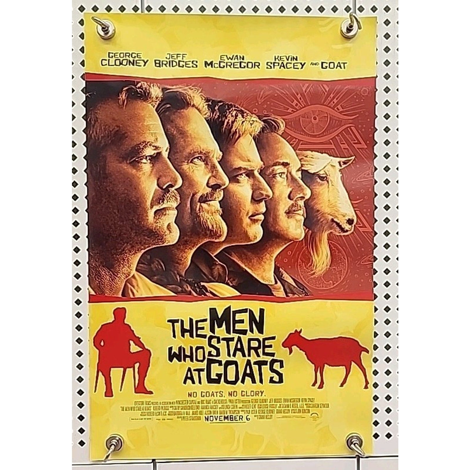 The Men Who Stare At Goats 11"x17" Original Promo Movie Poster 2009