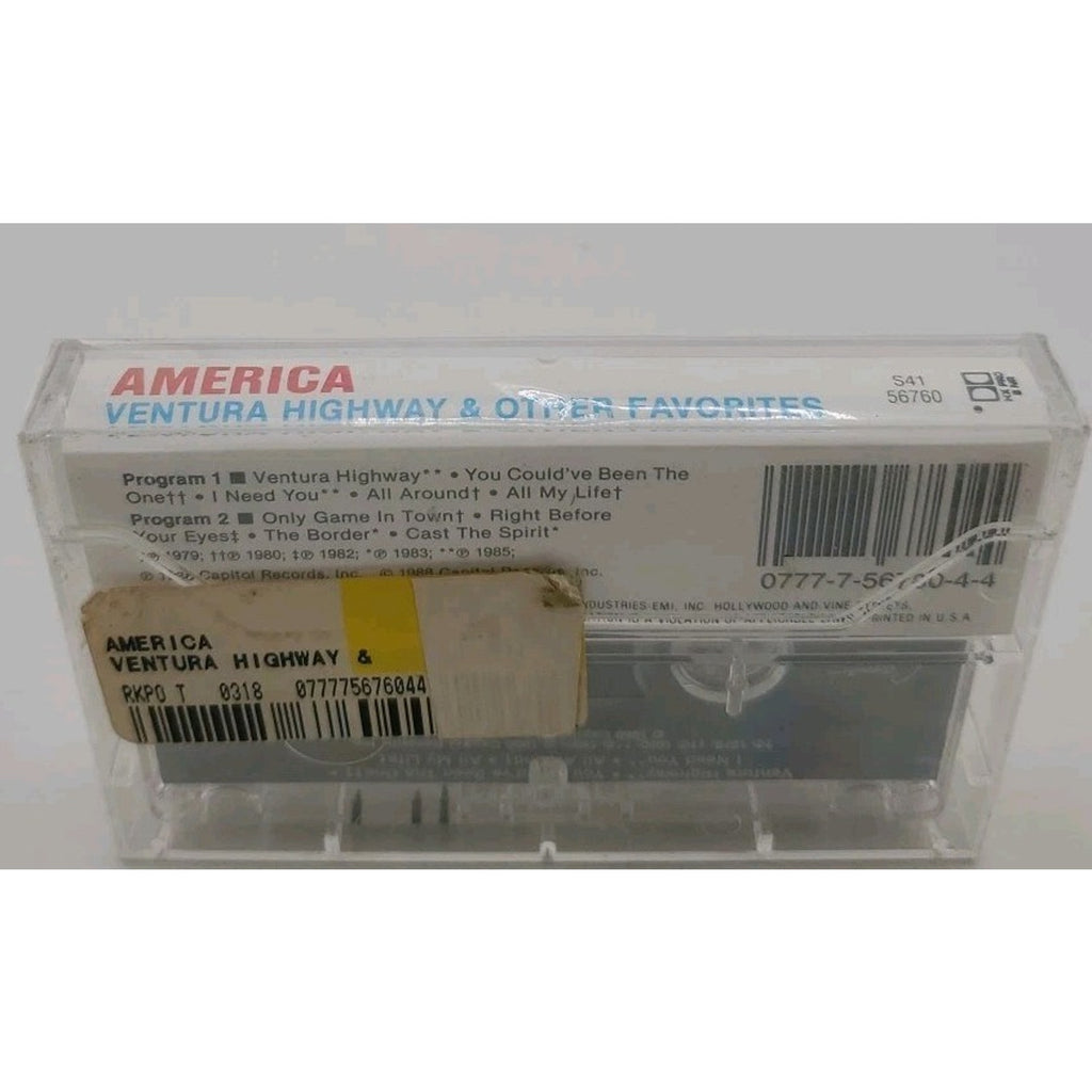 Ventura Highway & Other Favorites by America (Cassette, 1995) *Brand New*