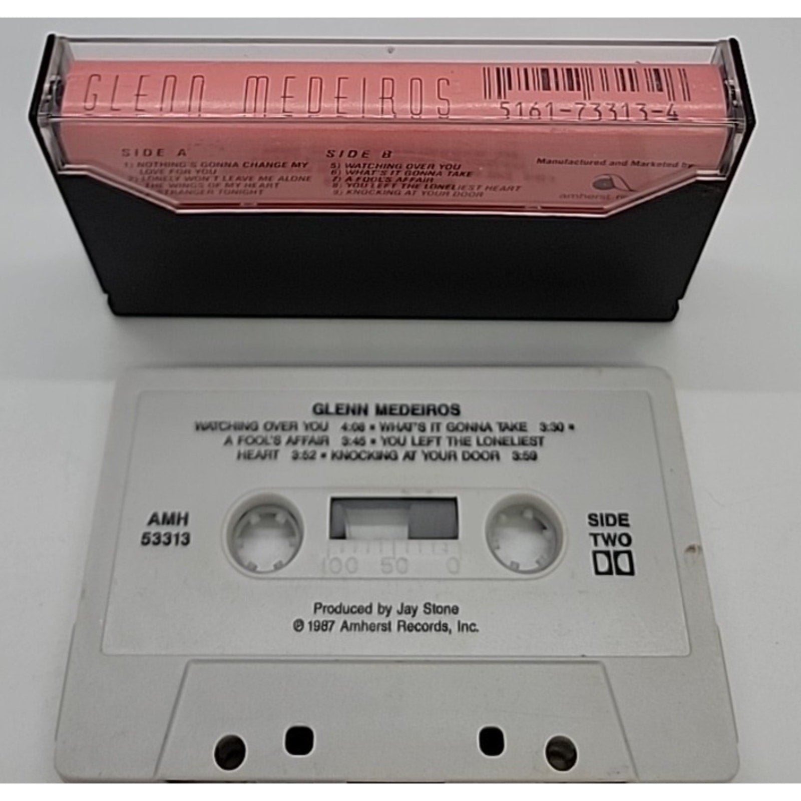 Glenn Medeiros Self Titled Debut Cassette 1987 Amherst Records Canada
